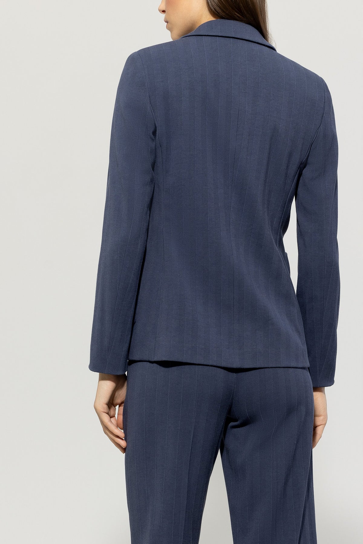 Blazer in Denim-Optik - jeans blue - Standard | Model Rück