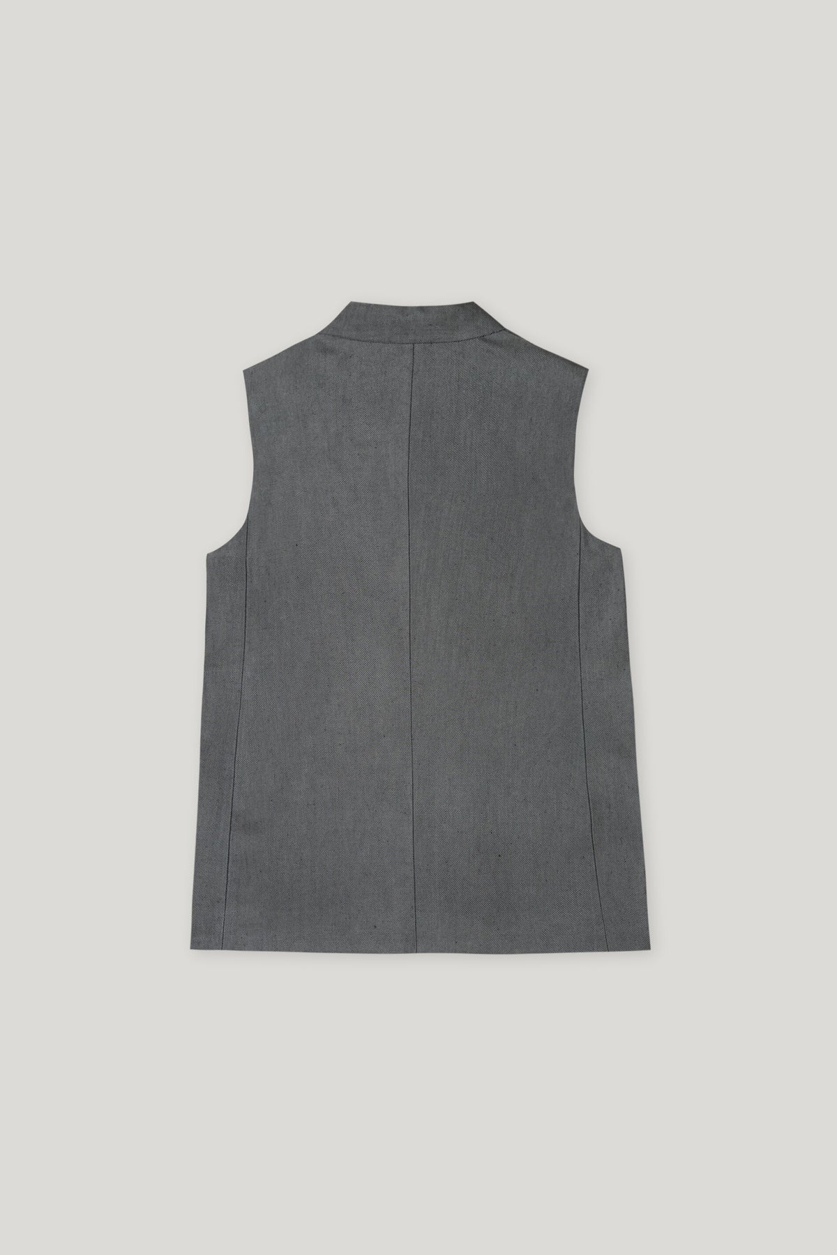 Gabardine-Blazerweste - cool grey - Standard | Artikel Rück