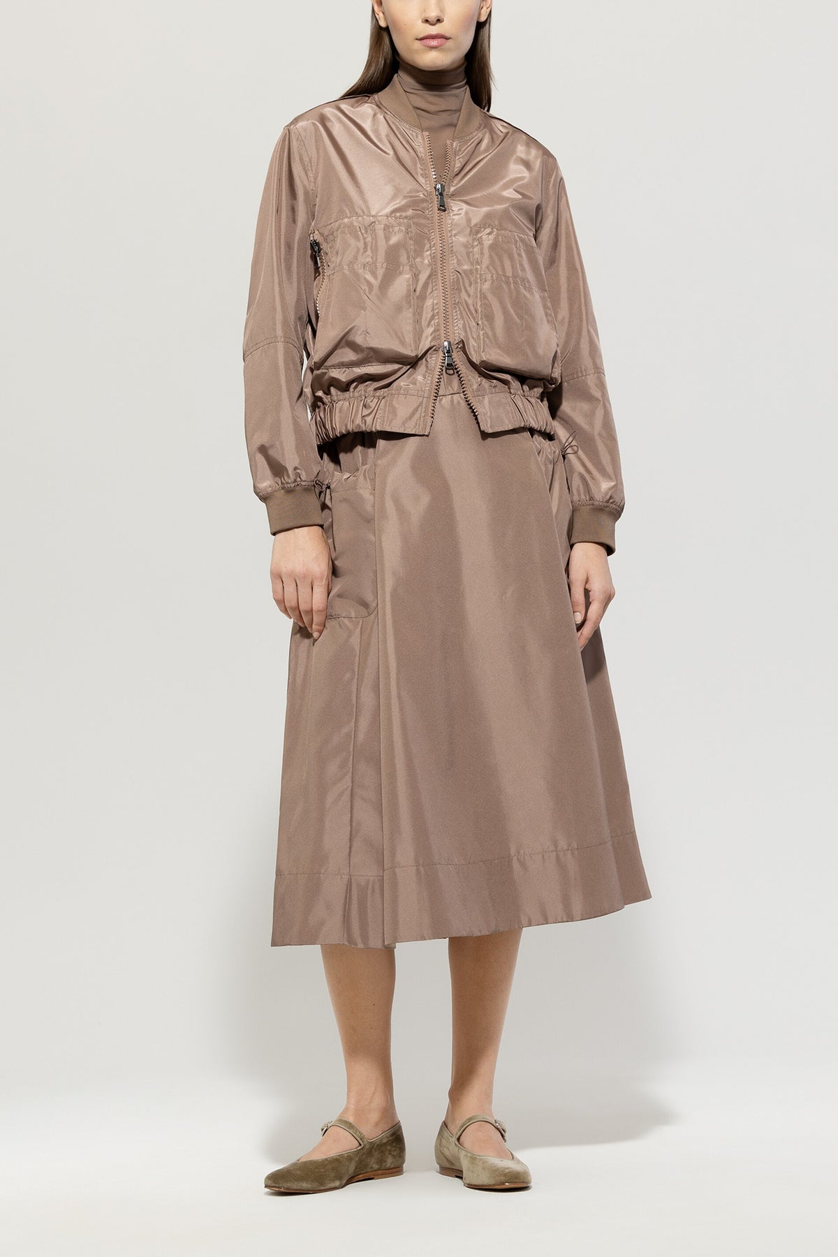 Taft-Blouson - mushroom - Standard | Model Front