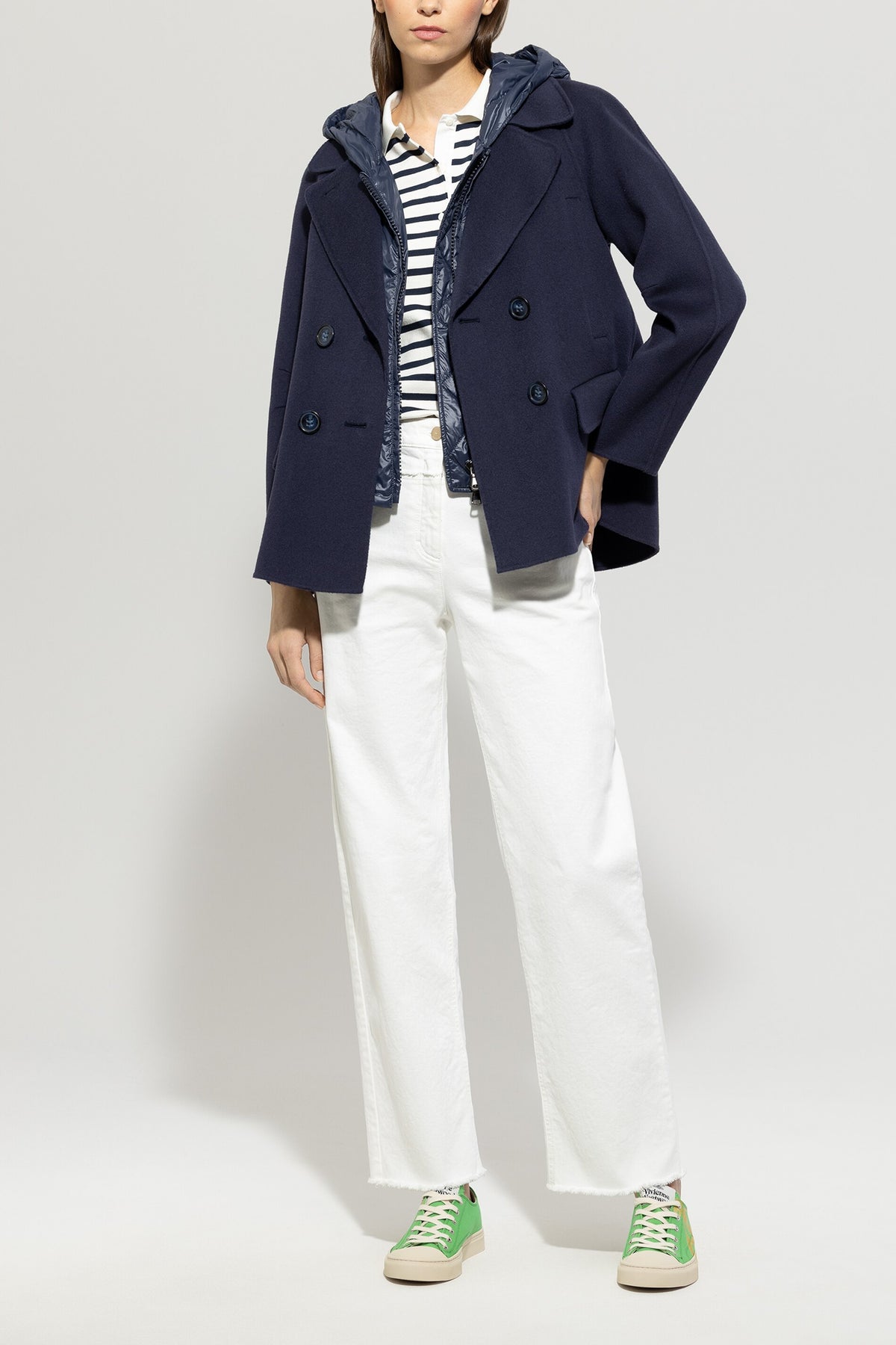 Doubleface-Cabanjacke - jeans blue - Standard | Model Front