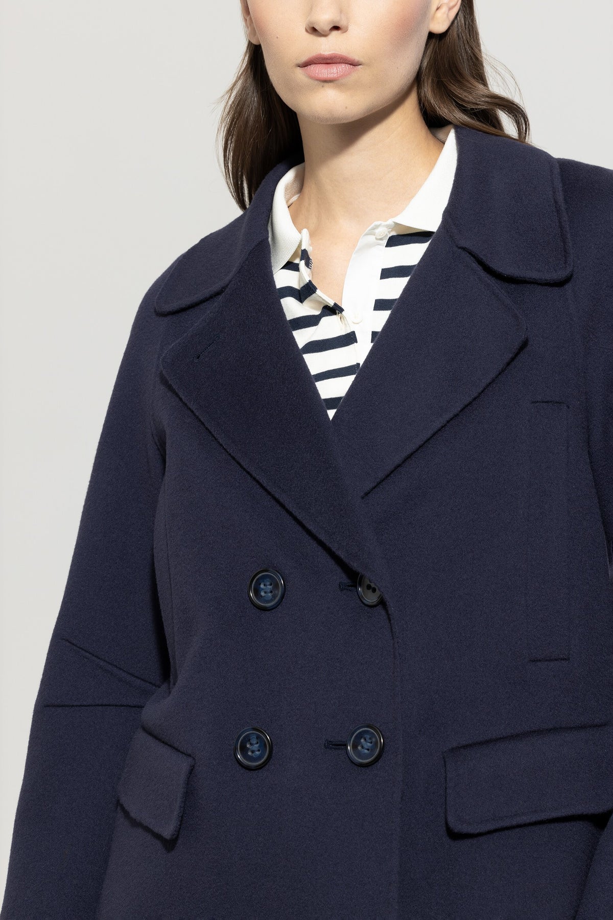 Doubleface-Cabanjacke - jeans blue - Standard | Model Detail