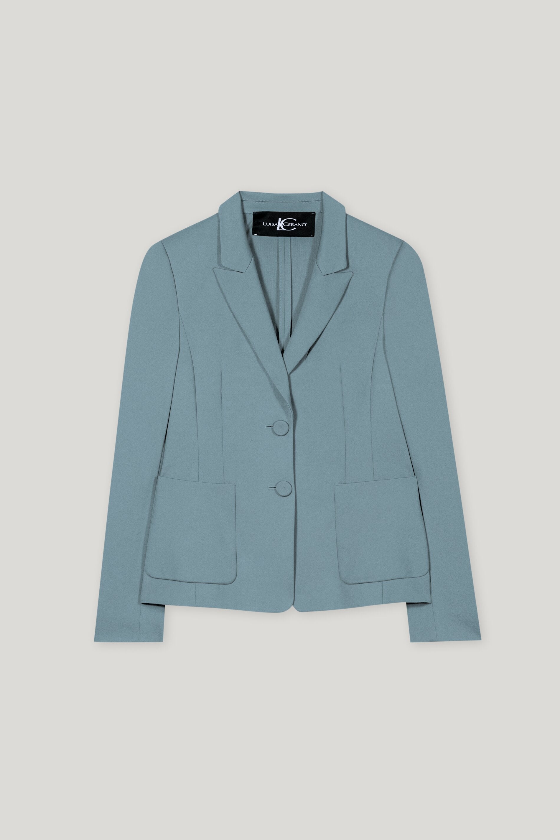 Blazer aus Punto-Milano - greyish blue - Standard | Artikel Front