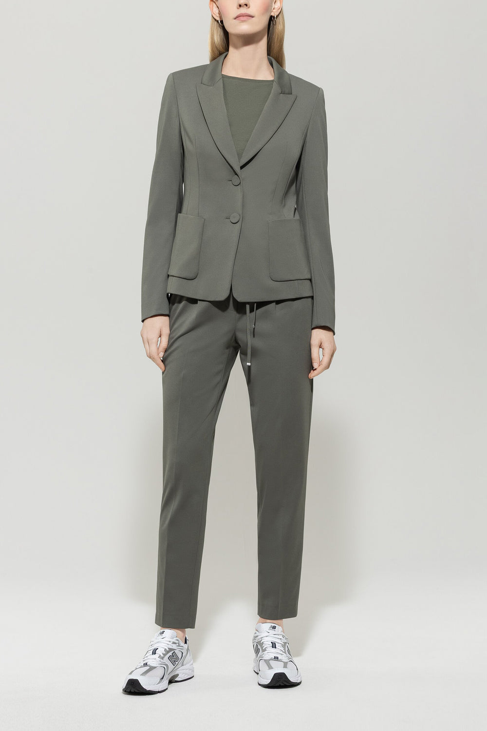 Blazer made from Punto-Milano - cool khaki - Standard