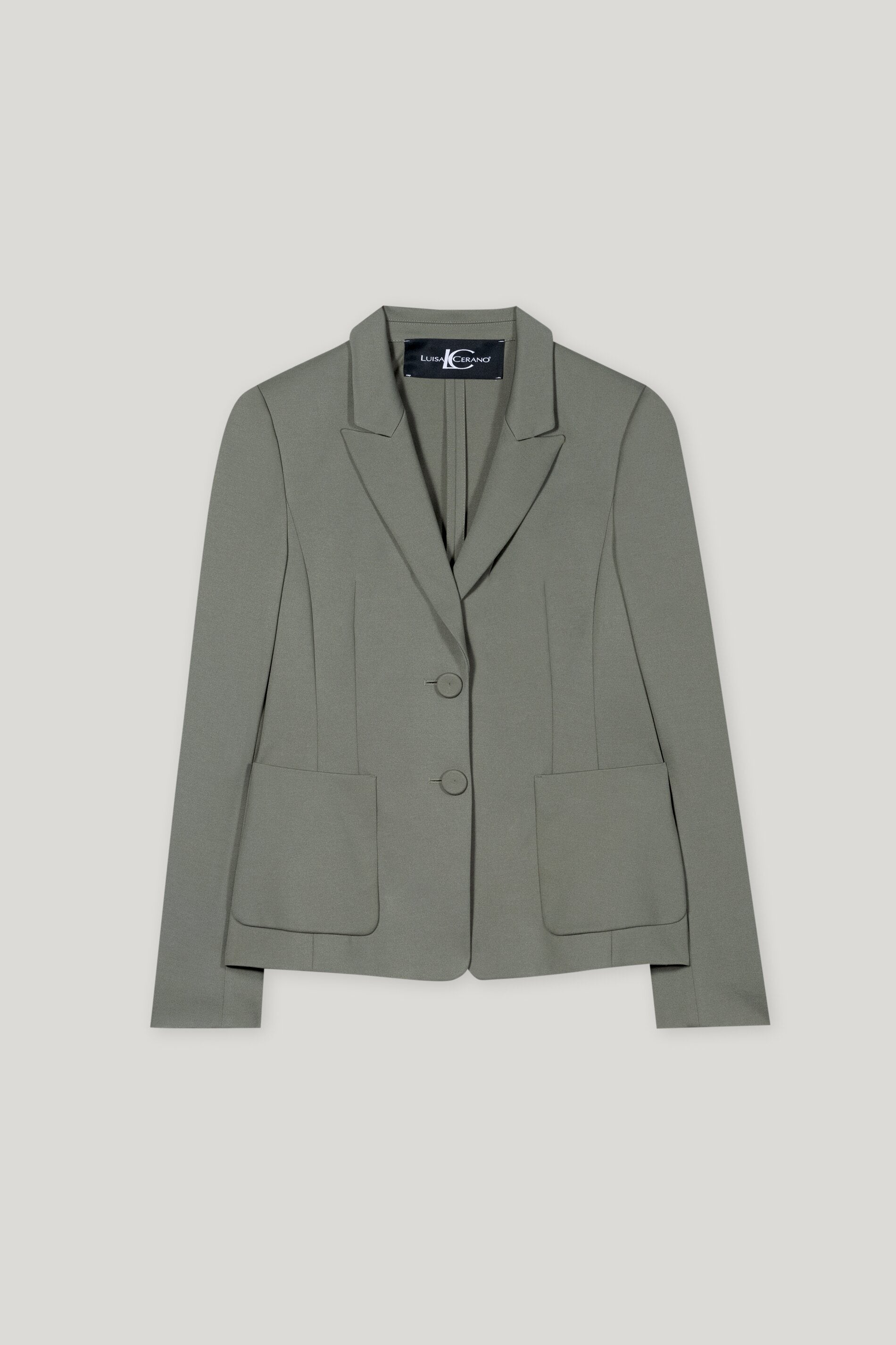 Blazer aus Punto-Milano - cool khaki - Standard | Artikel Front