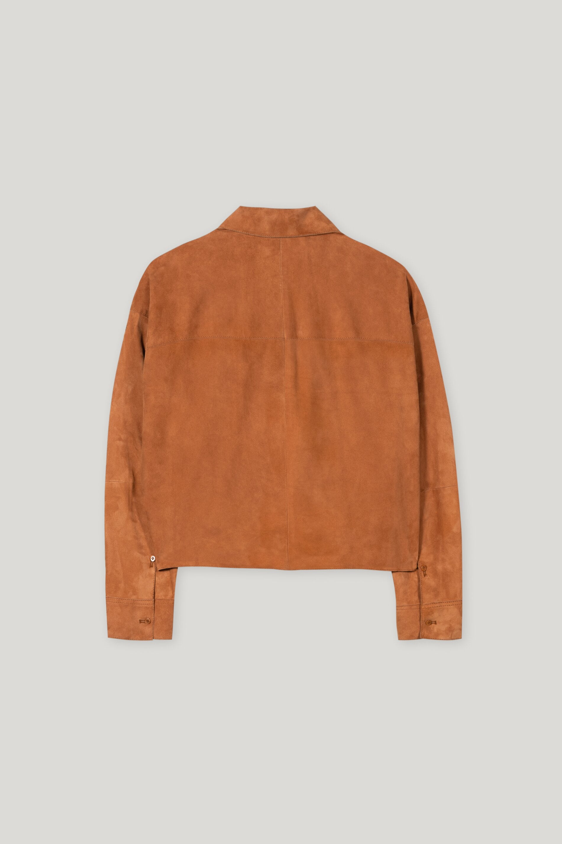 Veloursleder-Hemdjacke - cinnamon - Standard | Leger Rück