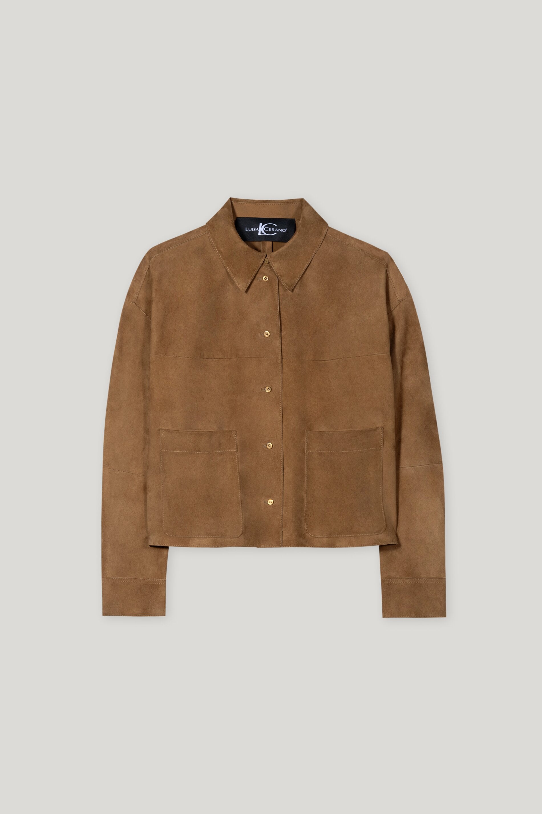 Veloursleder-Hemdjacke - hanf - Standard | Artikel Front