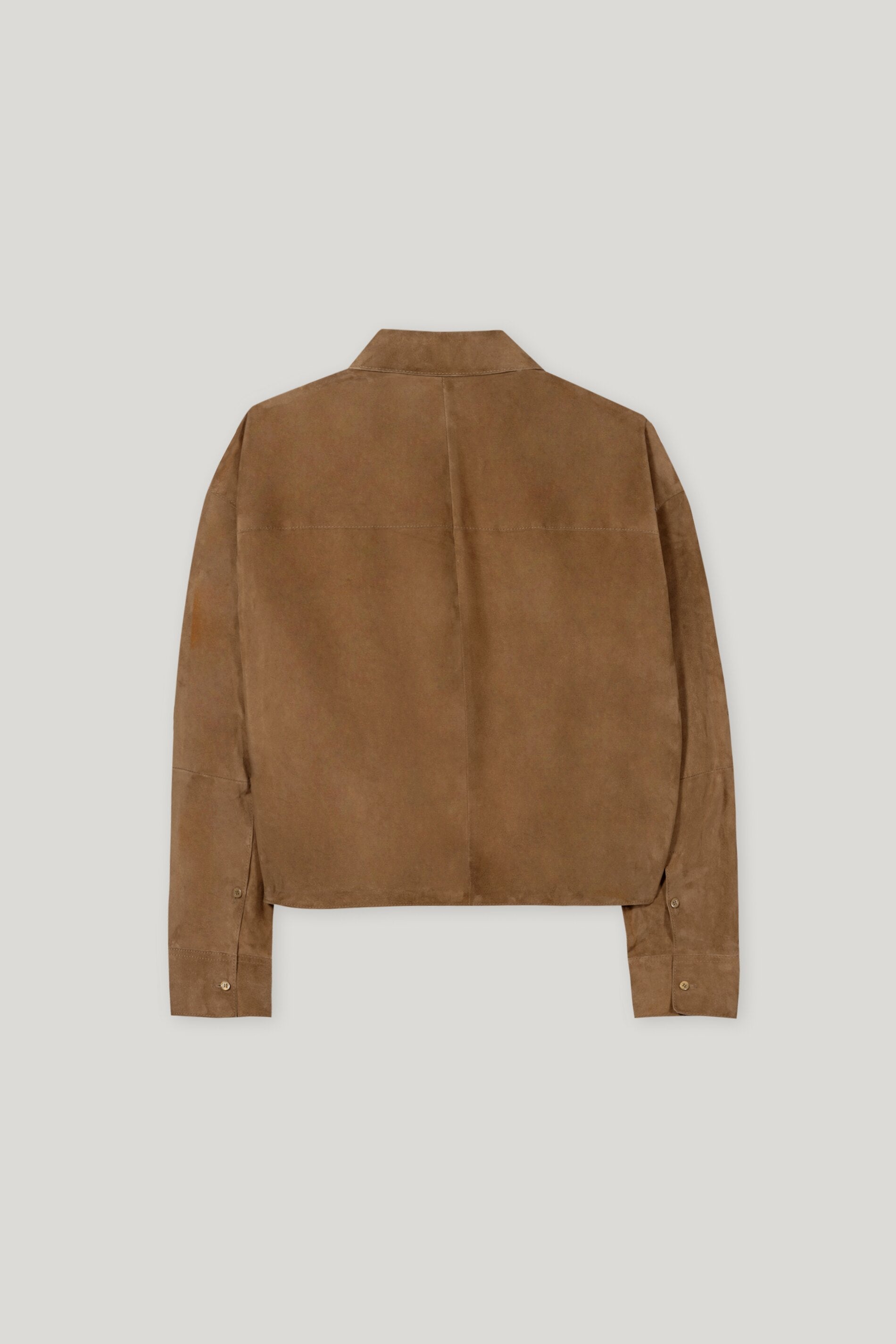 Veloursleder-Hemdjacke - hanf - Standard | Artikel Rück