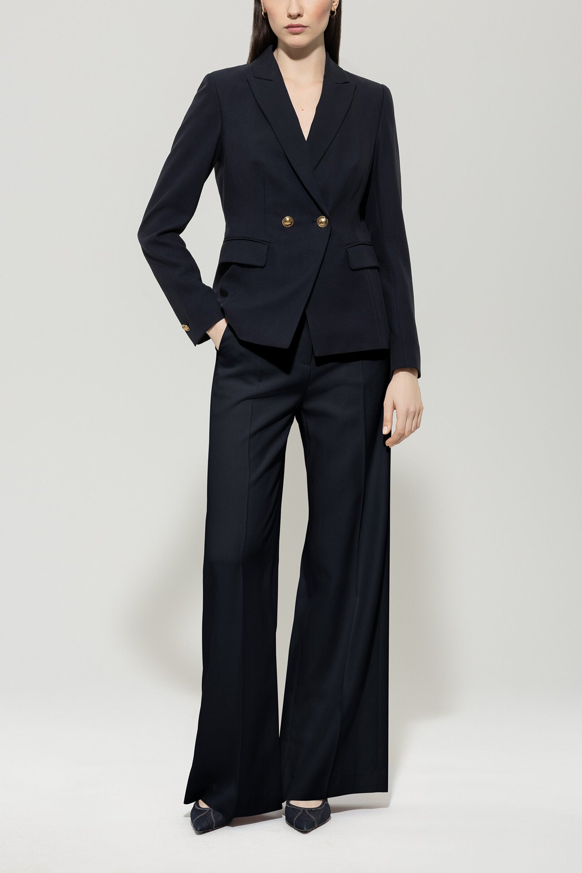 Gabardine-Blazer - dark blue - Standard | Model Front