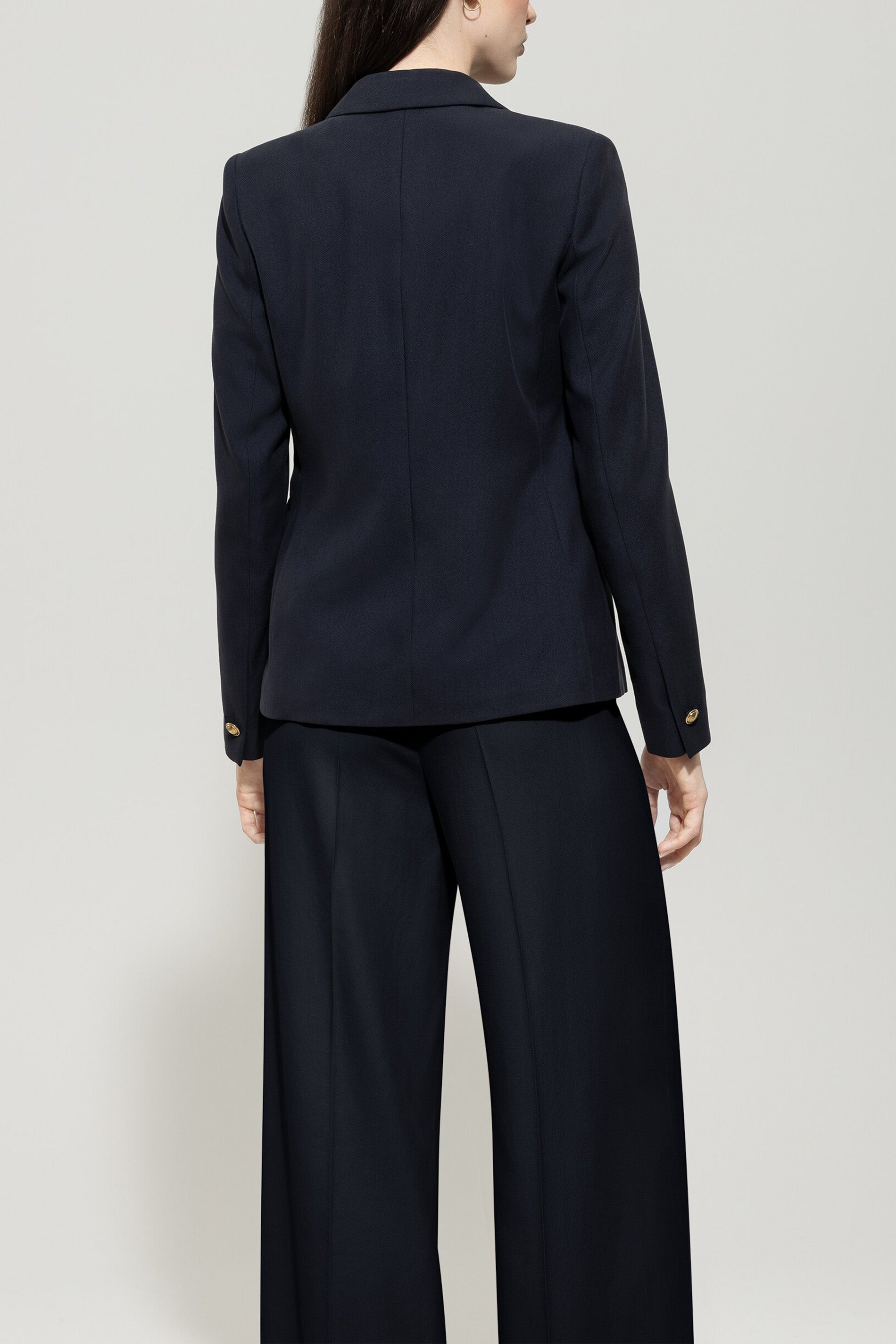 Gabardine-Blazer - dark blue - Standard | Model Rück