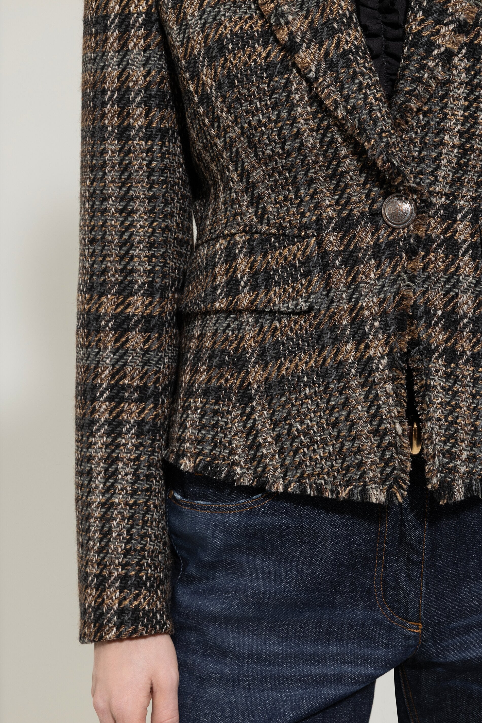 Karo-Ein-Knopf-Blazer - multi - Standard | Model Detail