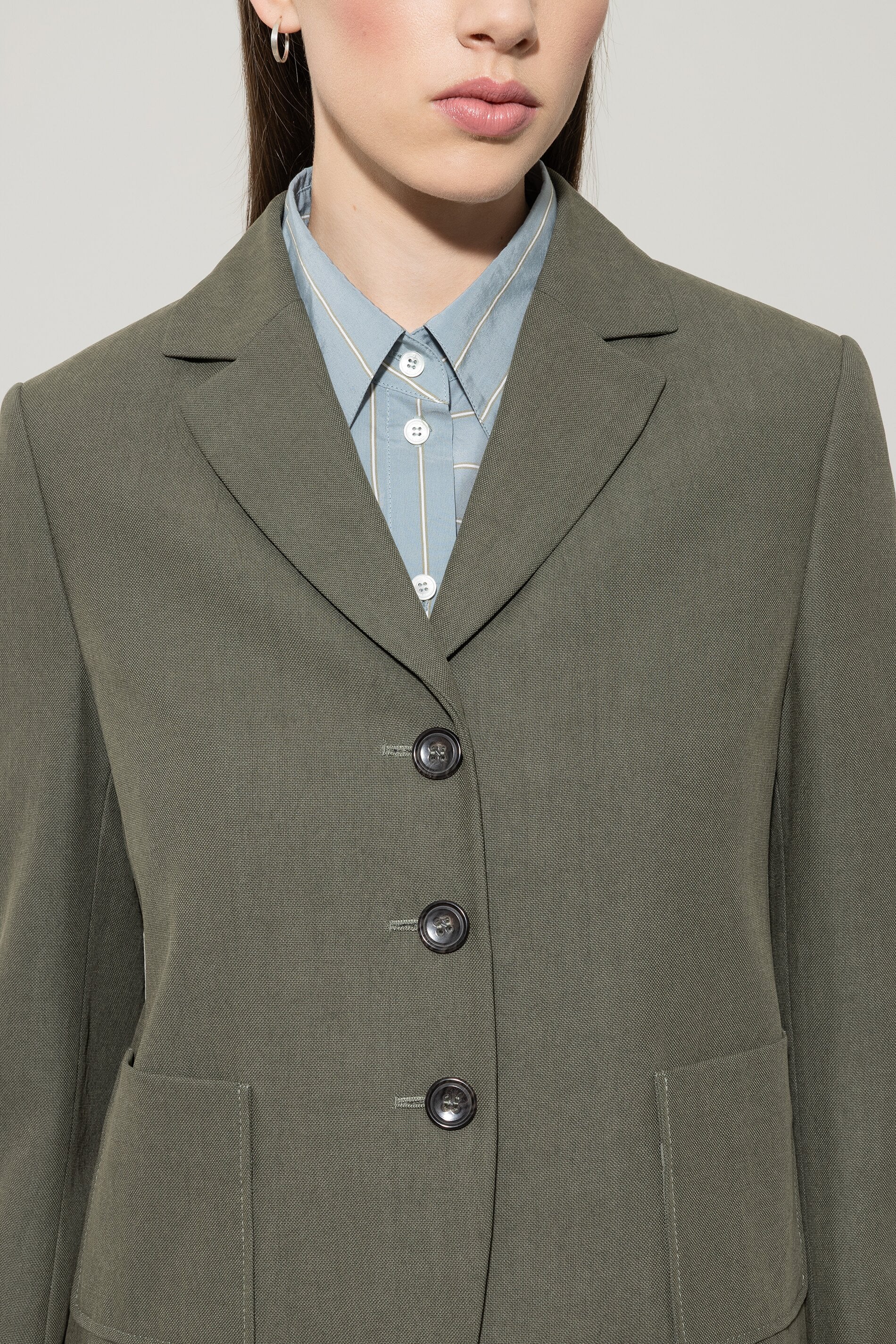Blazer mit Panama-Bindung - cool khaki - Standard | Model Detail