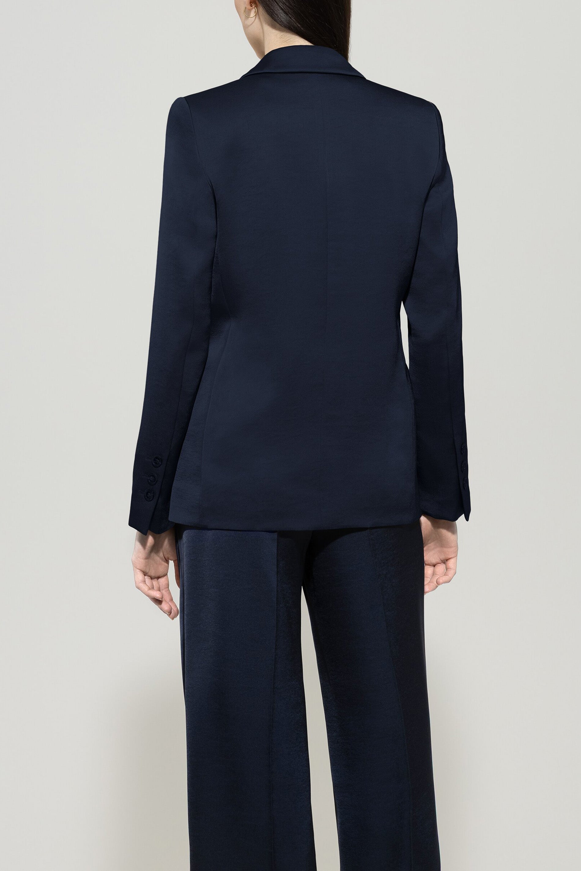 Ein-Knopf-Blazer - dark blue - Standard | Model Rück