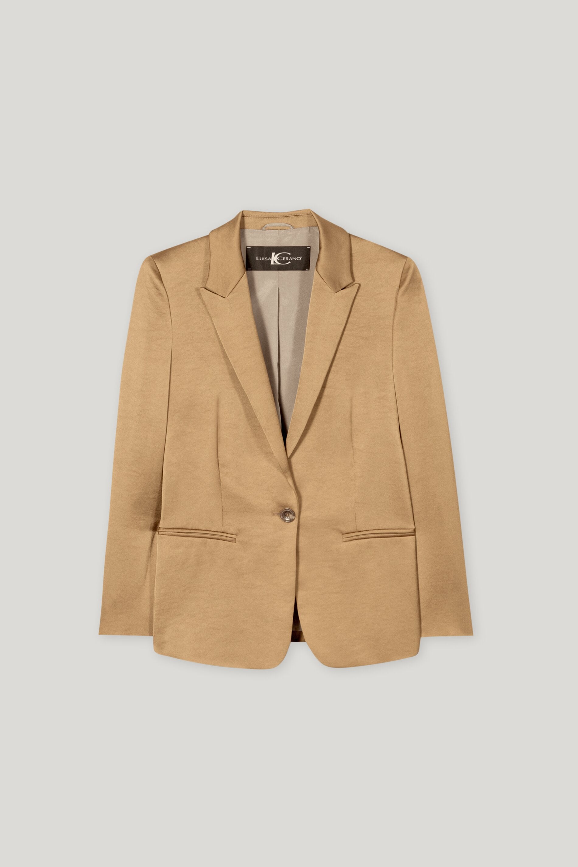 Ein-Knopf-Blazer - hanf - Standard | Artikel Front