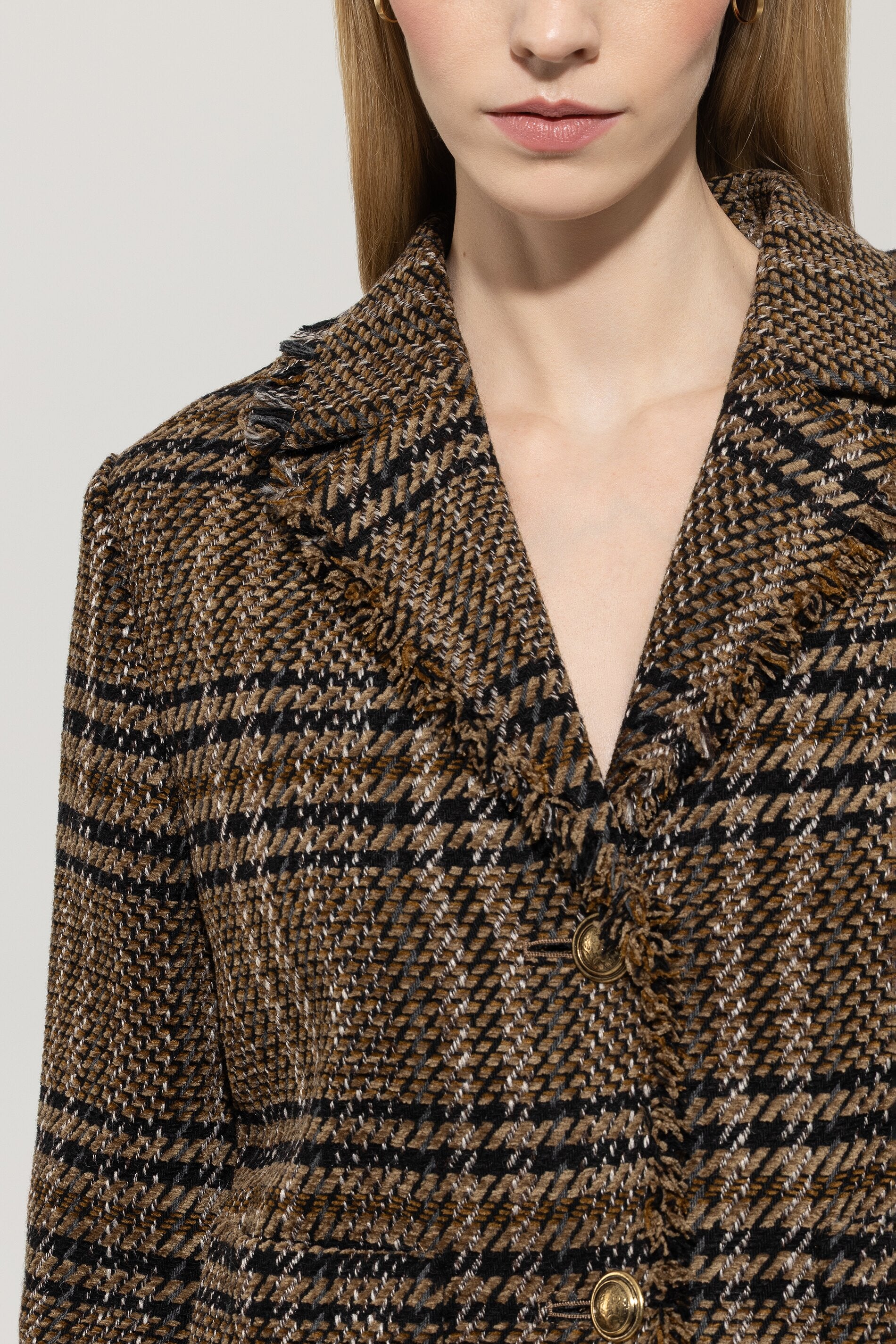 Karo-Blazerjacke - denim blue - Standard | Model Detail