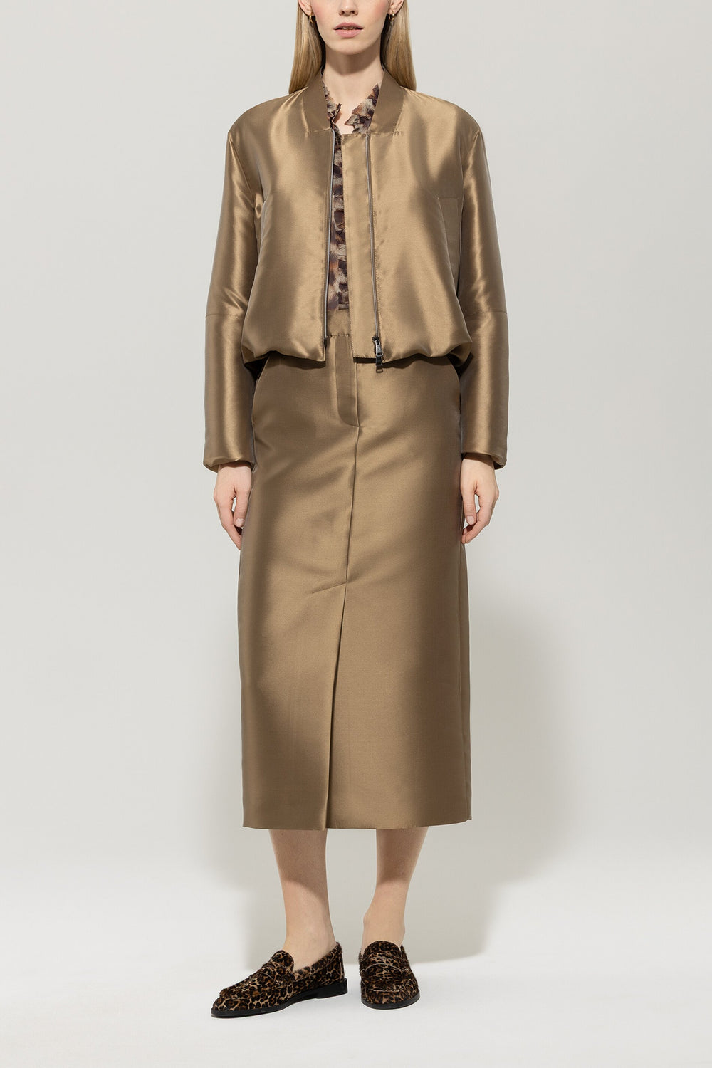 Bluza z tafty - konopie - Standard