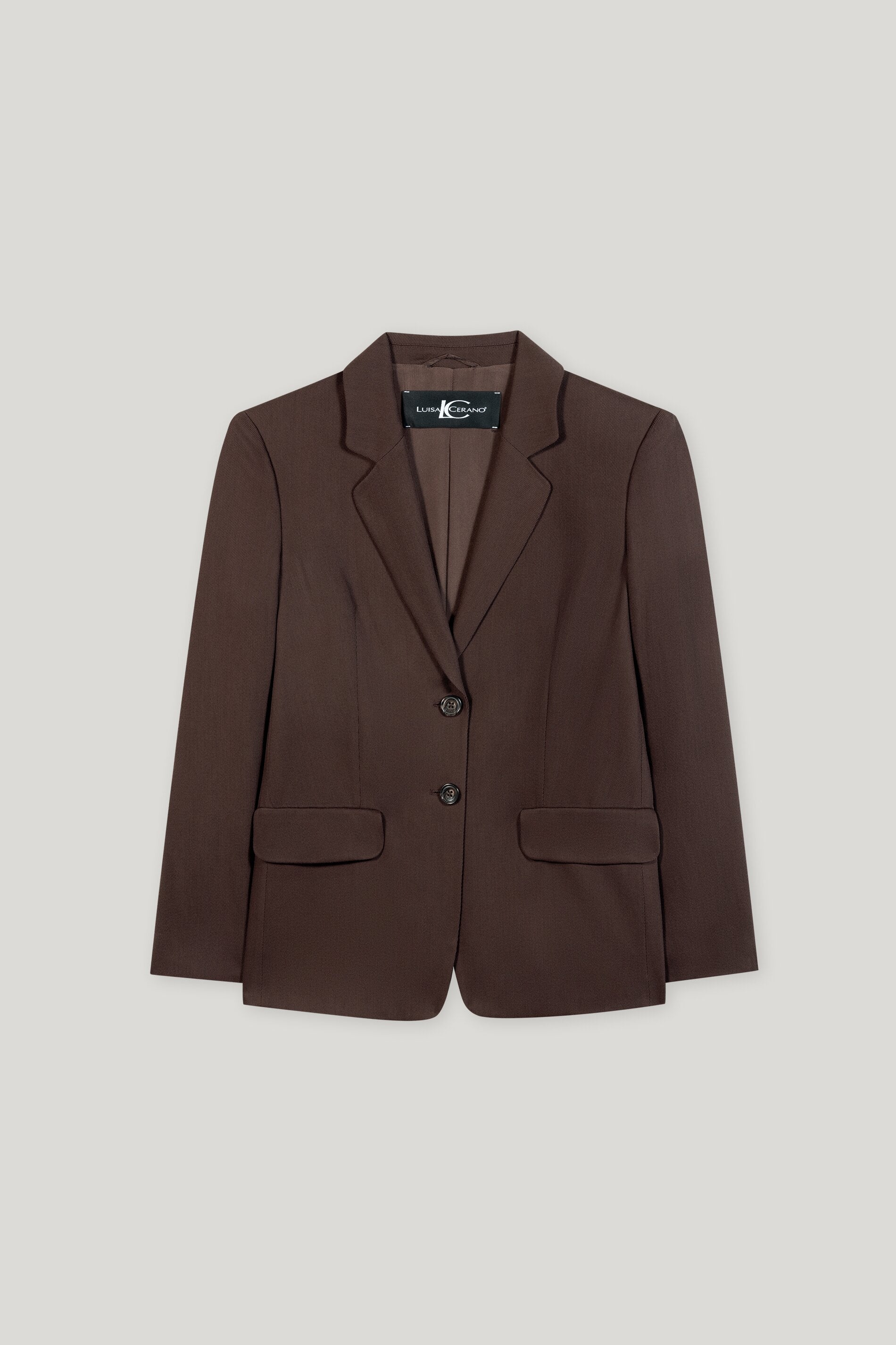 Gabardine-Blazer - espresso - Standard | Artikel Front