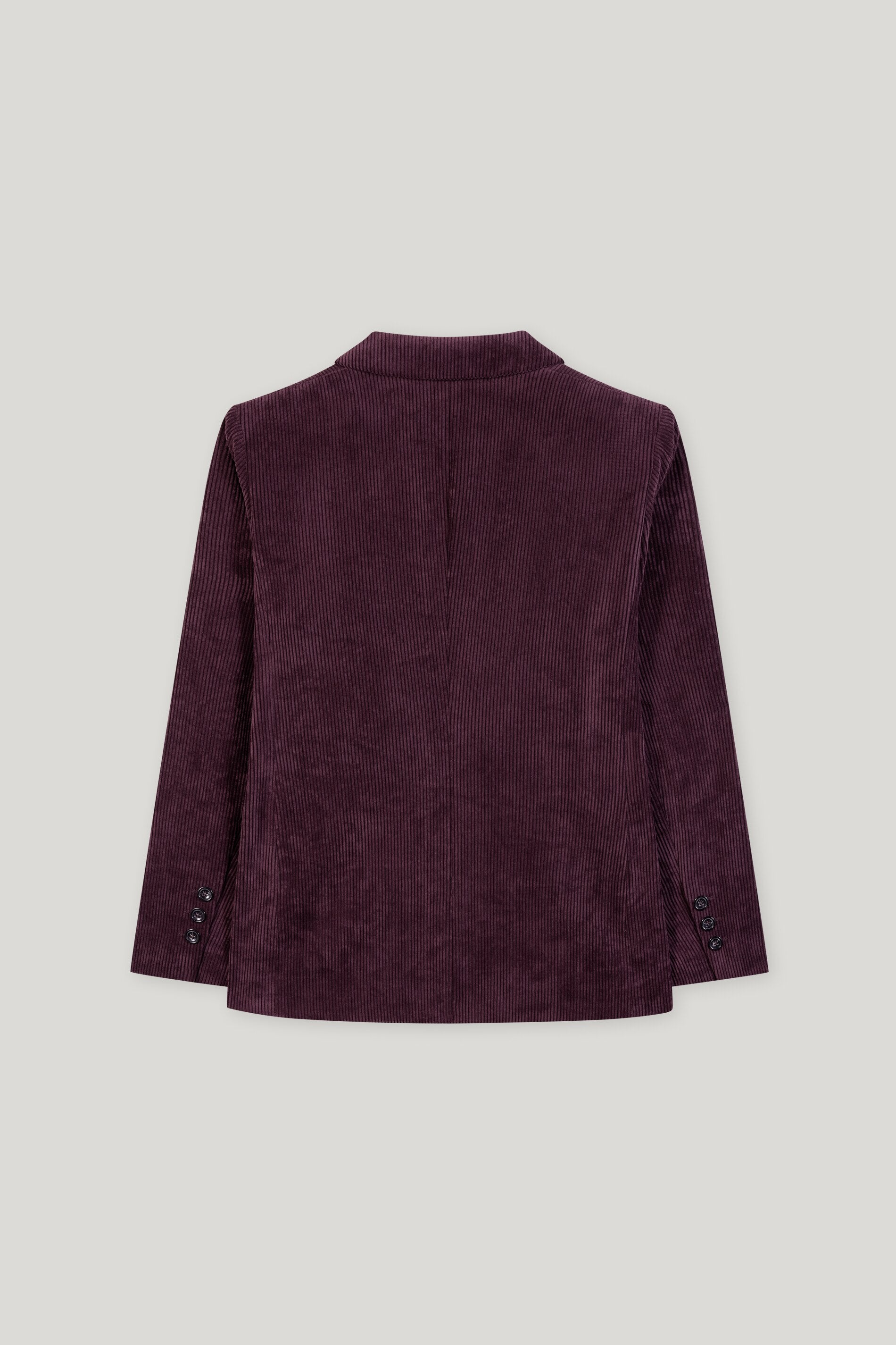 Cord-Ein-Knopf-Blazer - burgundy - Standard | Artikel Rück