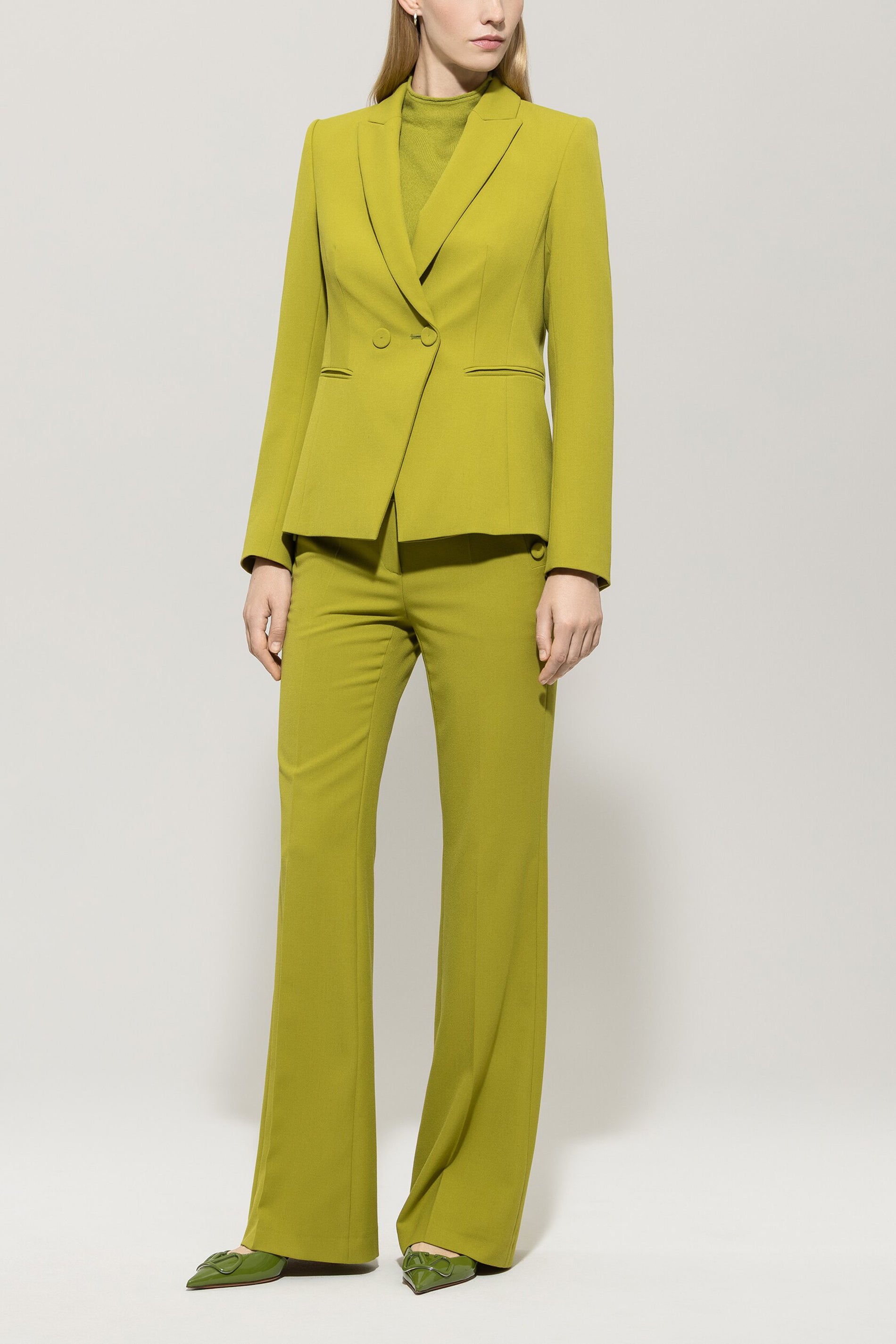 Smoking-Blazer - acid green - Standard | Model Front