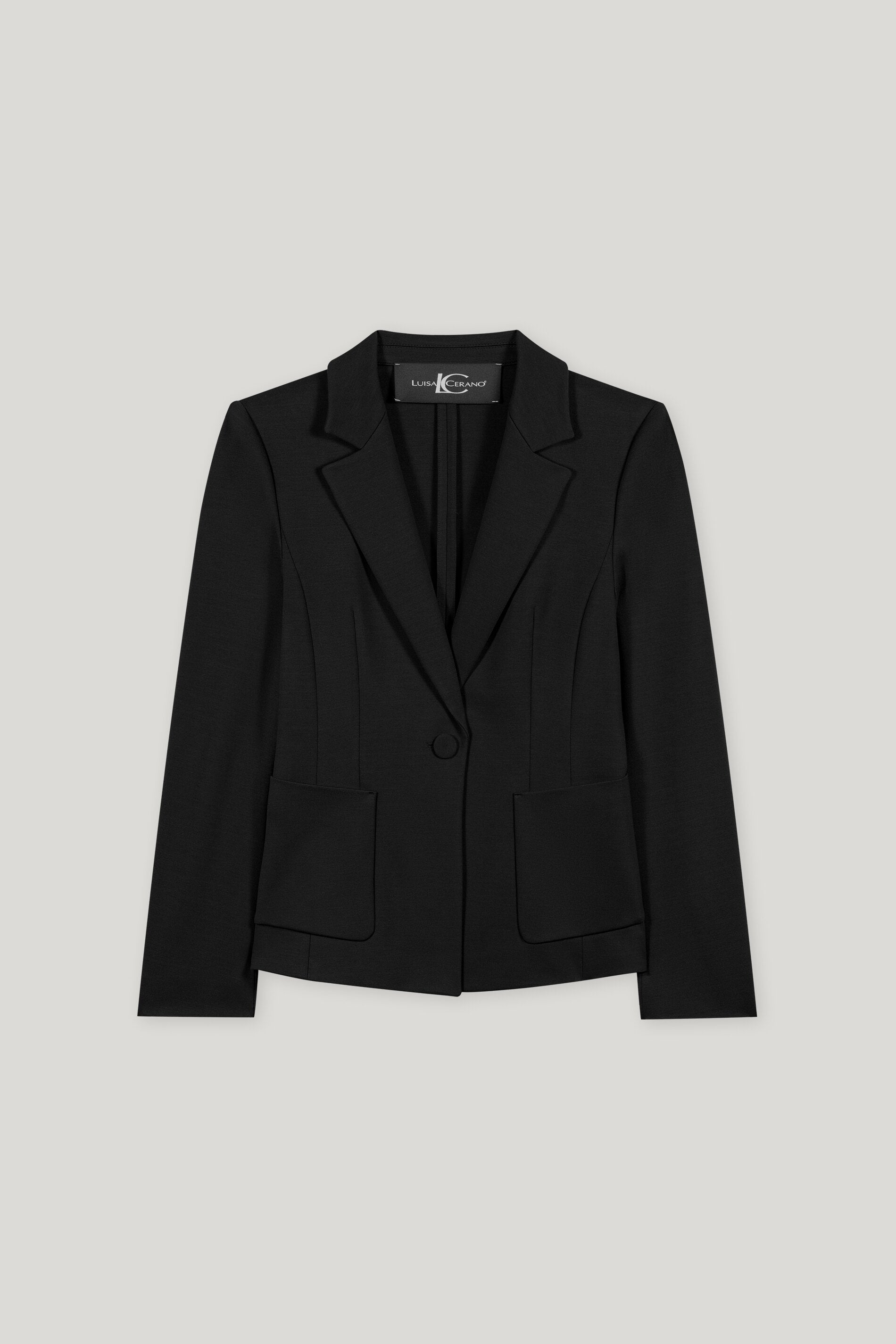 Blazer aus Punto-Milano - deep black - Standard | Artikel Front