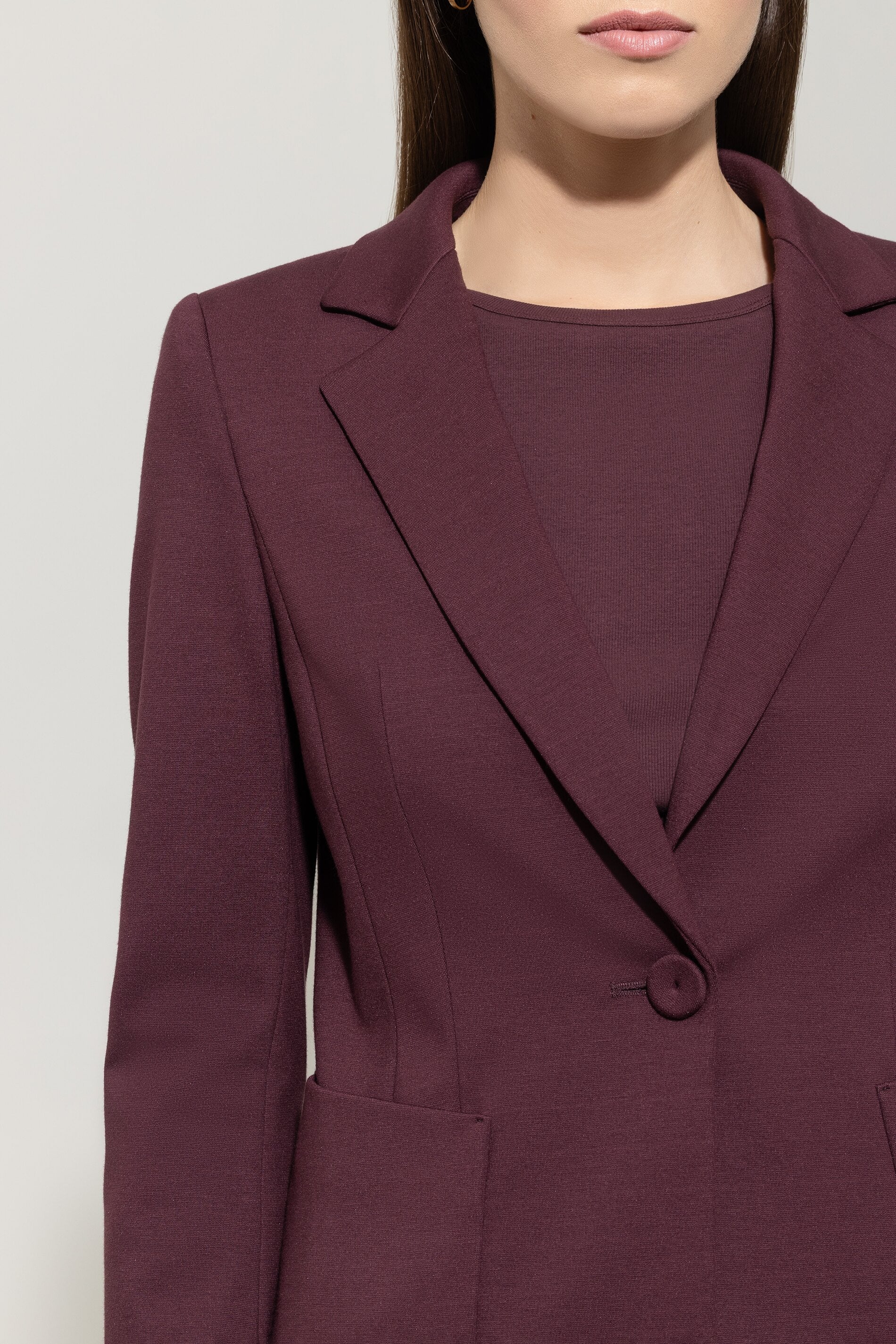 Blazer aus Punto-Milano - burgundy - Standard | Model Detail