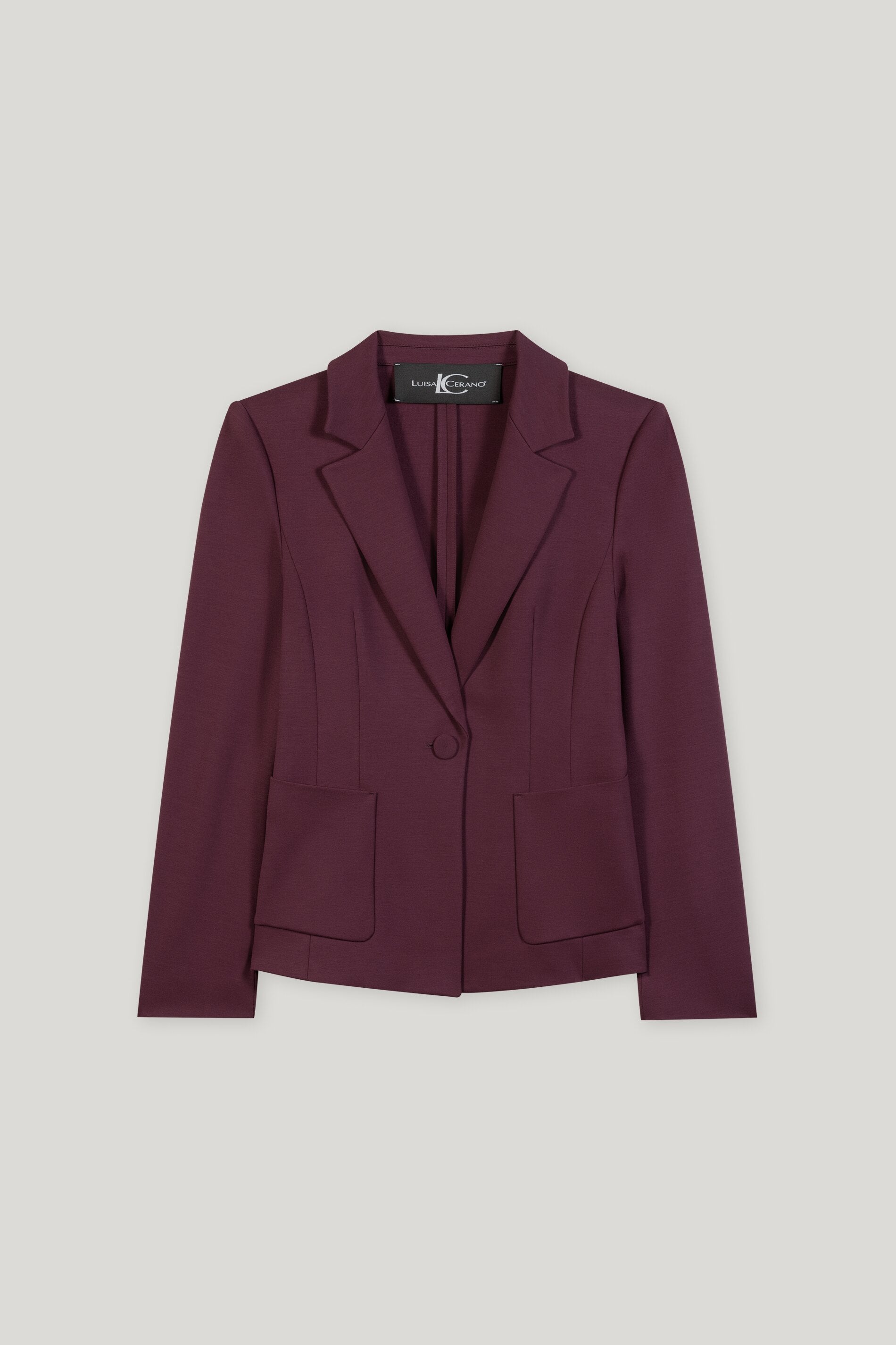 Blazer aus Punto-Milano - burgundy - Standard | Artikel Front