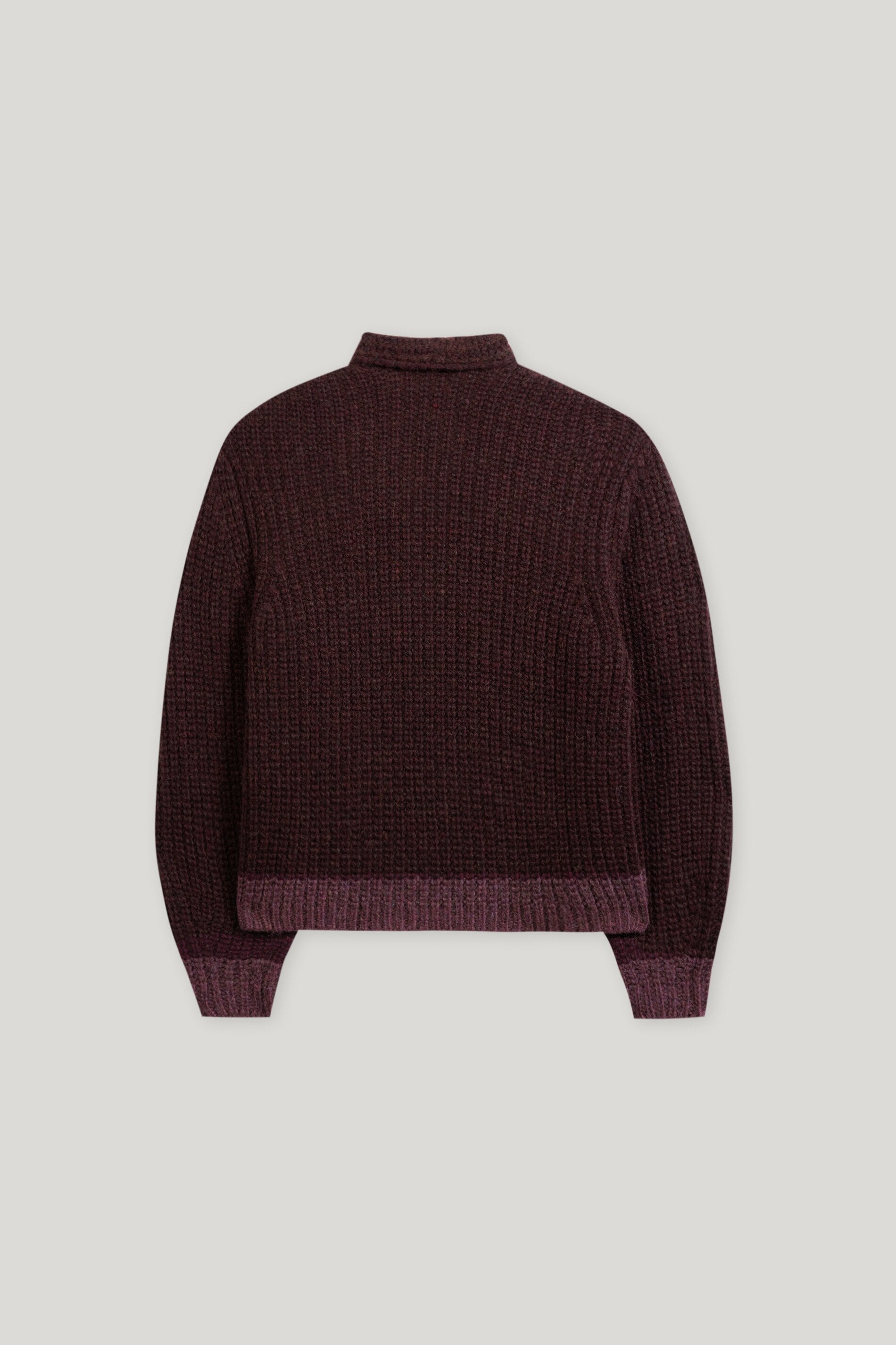 Cardigan mit Colour-Block - burgundy / heather - Standard | Artikel Rück