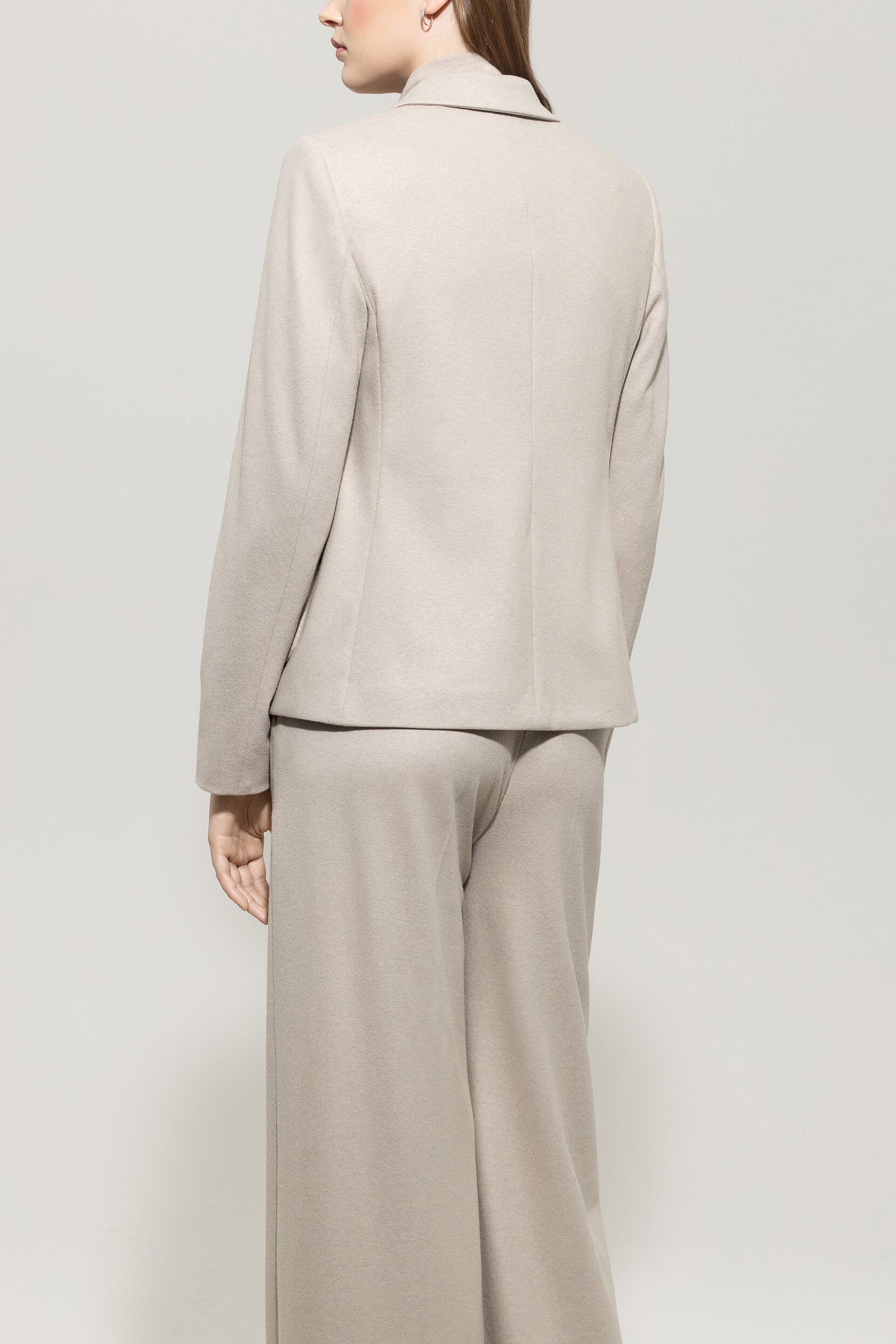 Flanell-Blazer - oyster - Standard | Model Rück