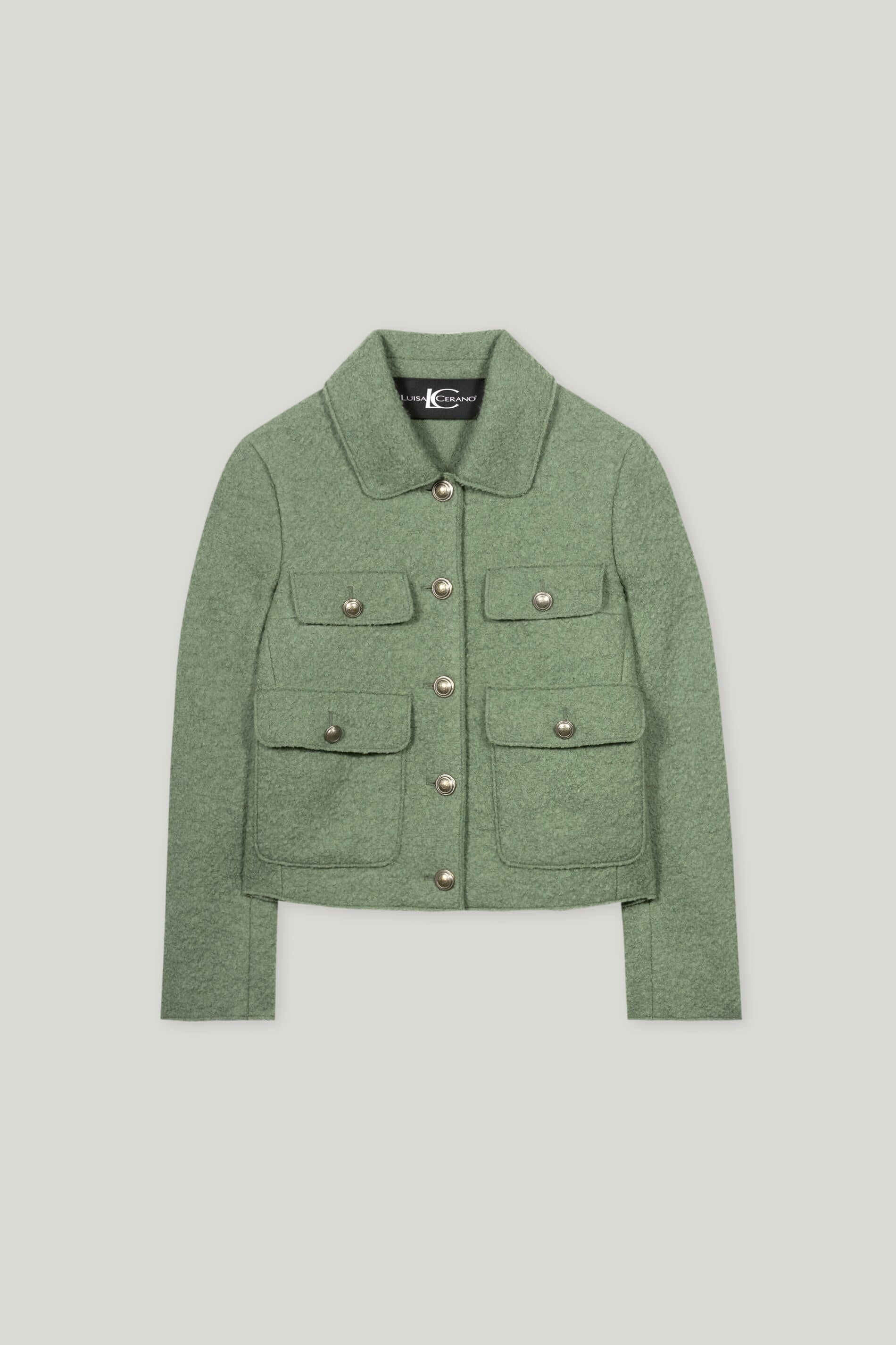 Jacke aus Woll-Mix - salbei - Standard | Artikel Front