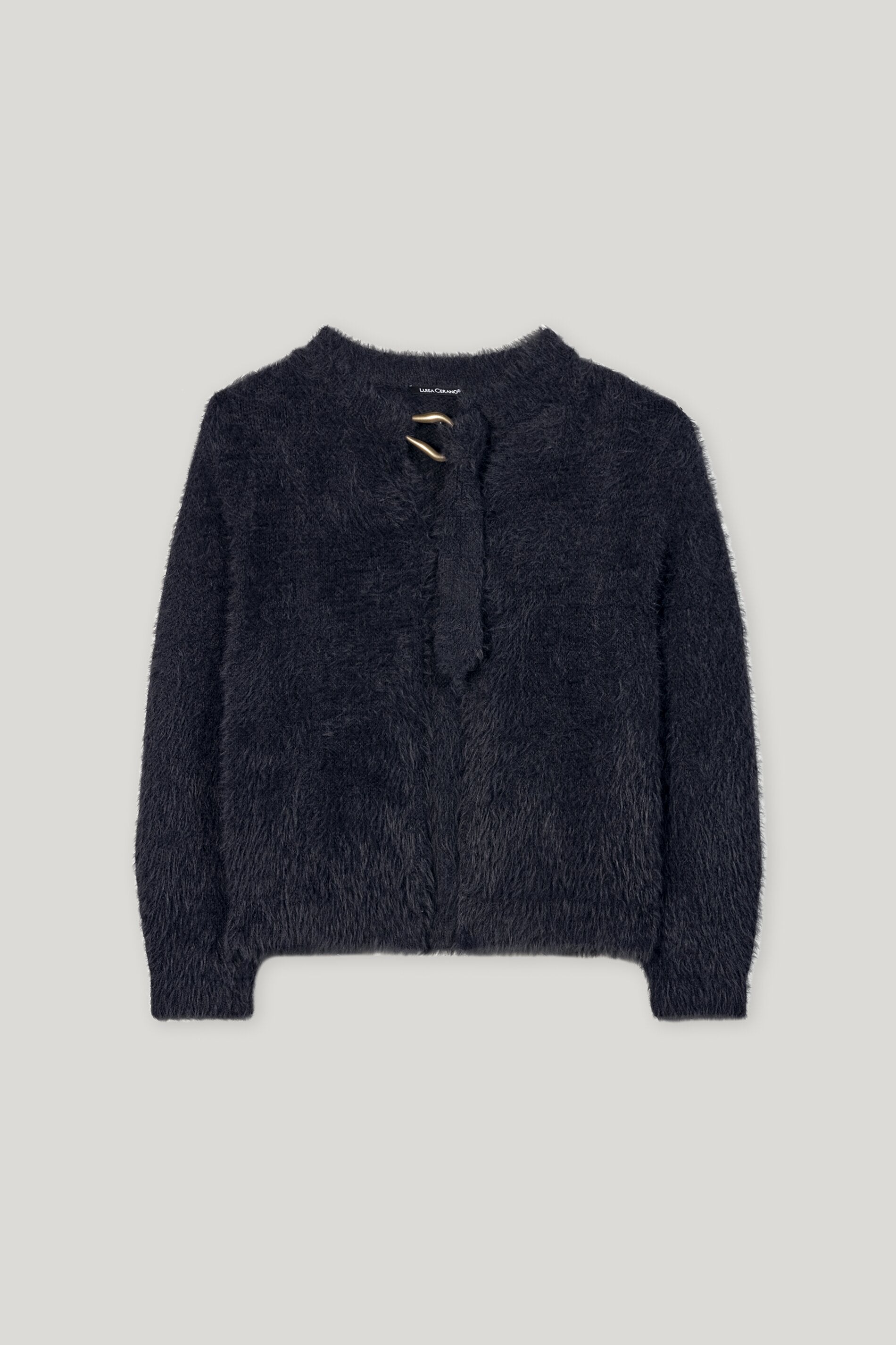 Cardigan mit Bindebanddetail - dark blue - Standard | Artikel Front