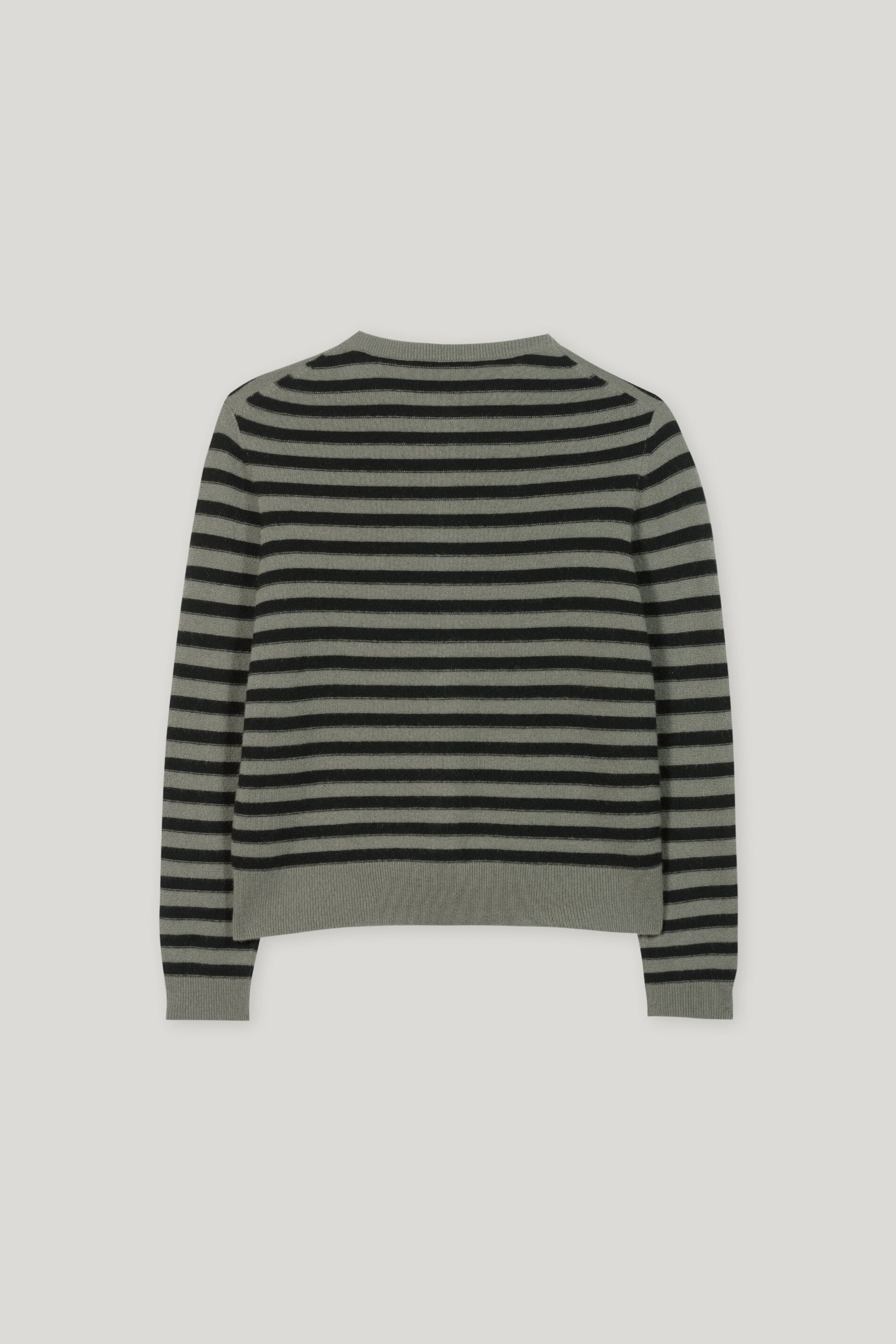 Cardigan aus Kaschmir-Mix - cool khaki / deep black - Standard | Artikel Rück