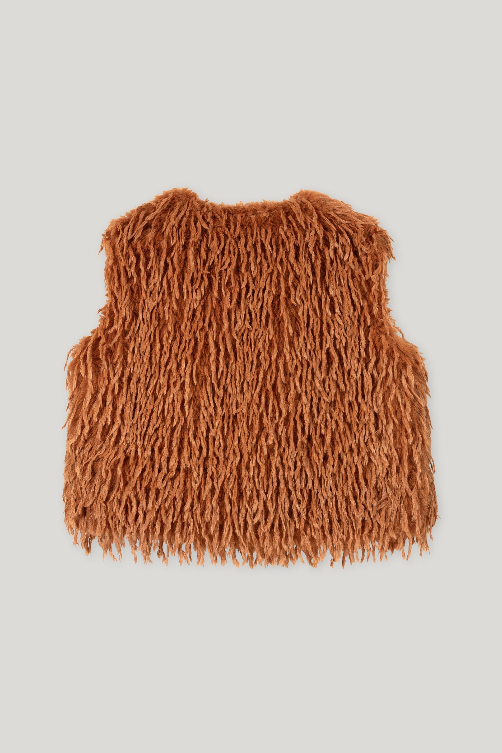 Weste in Feder-Optik - cinnamon - Standard | Artikel Rück