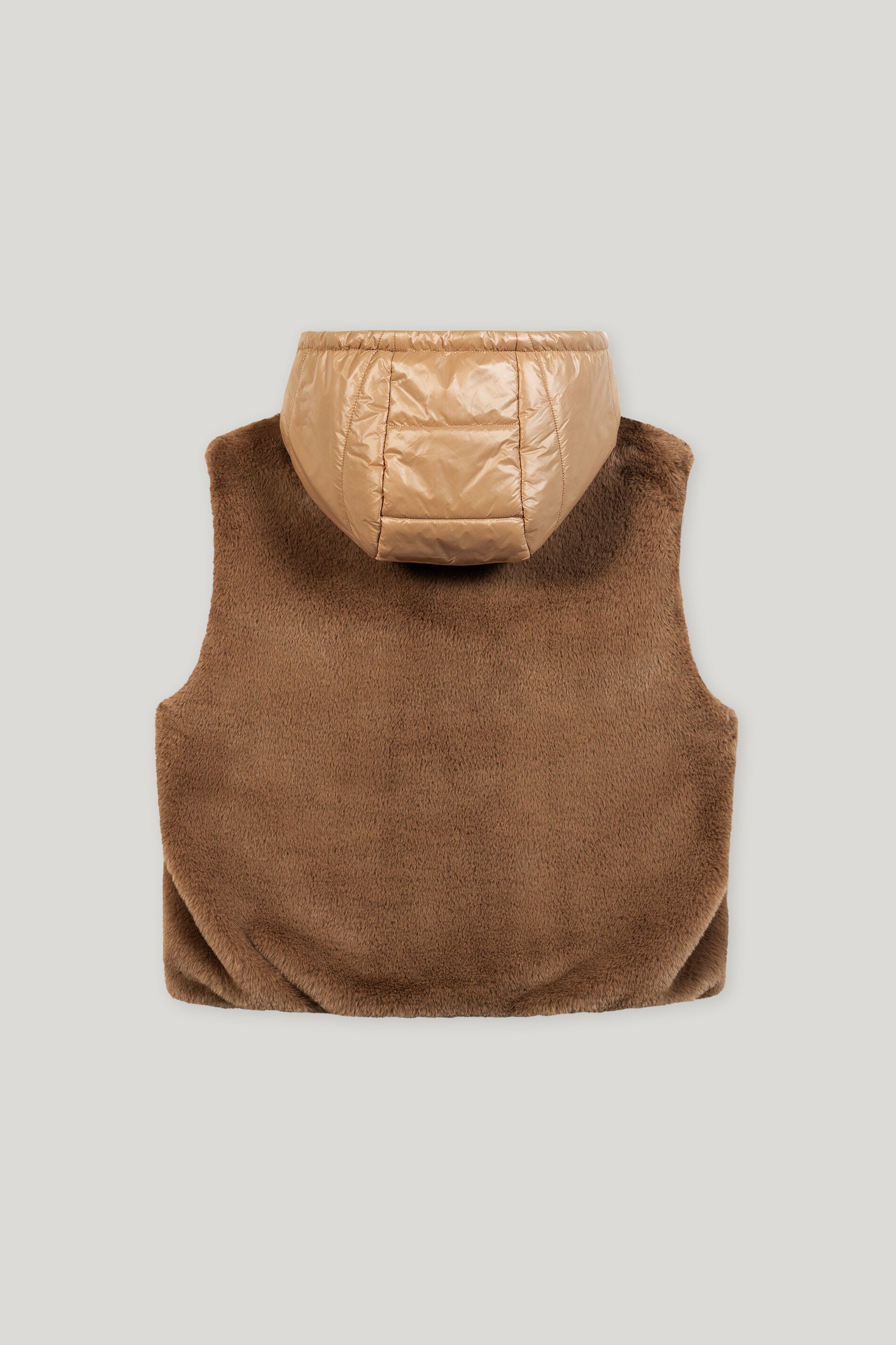 Weste in Fell-Optik - light walnut - Standard | Artikel Rück