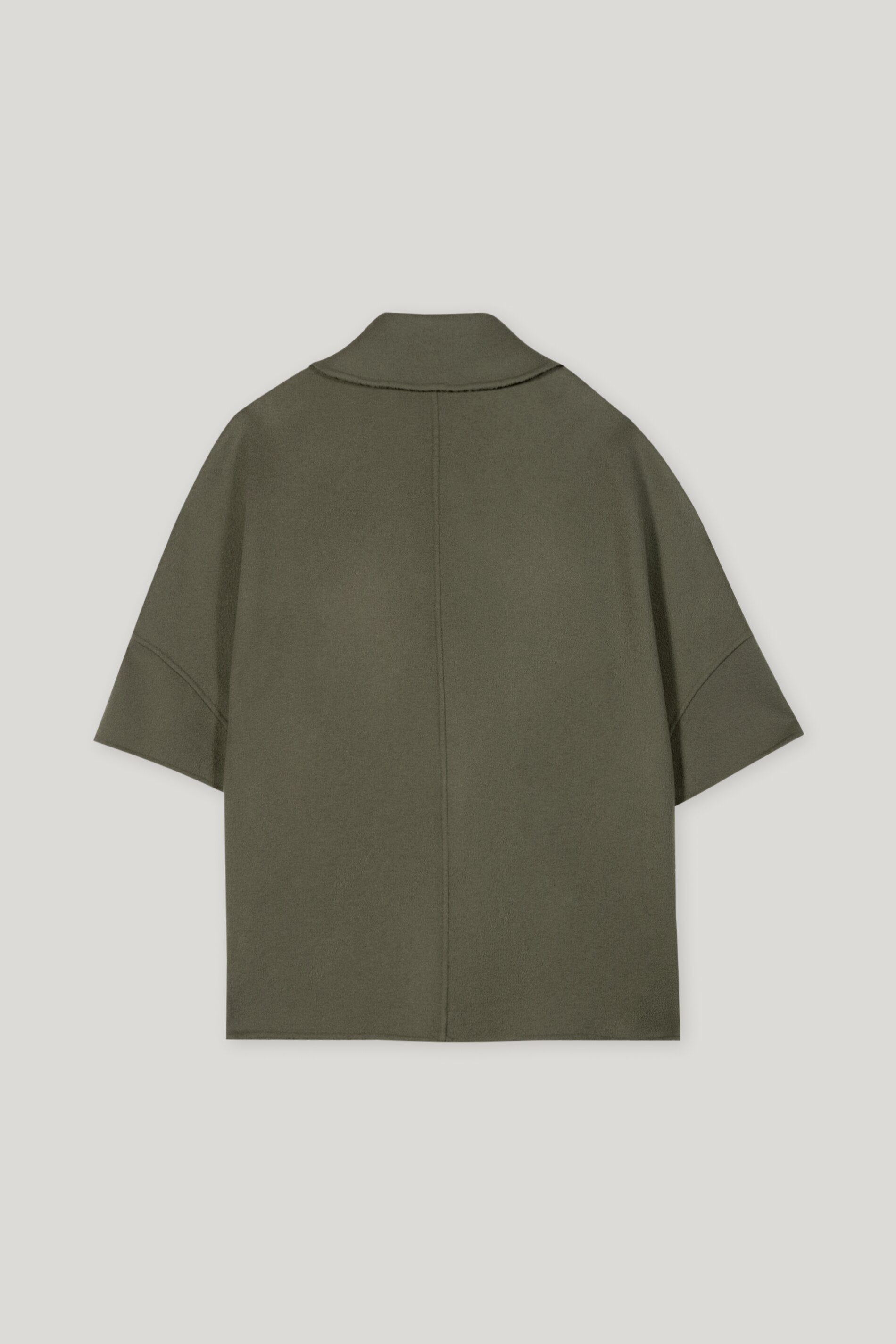 Doubleface-Cape - cool khaki - Standard | Artikel Rück