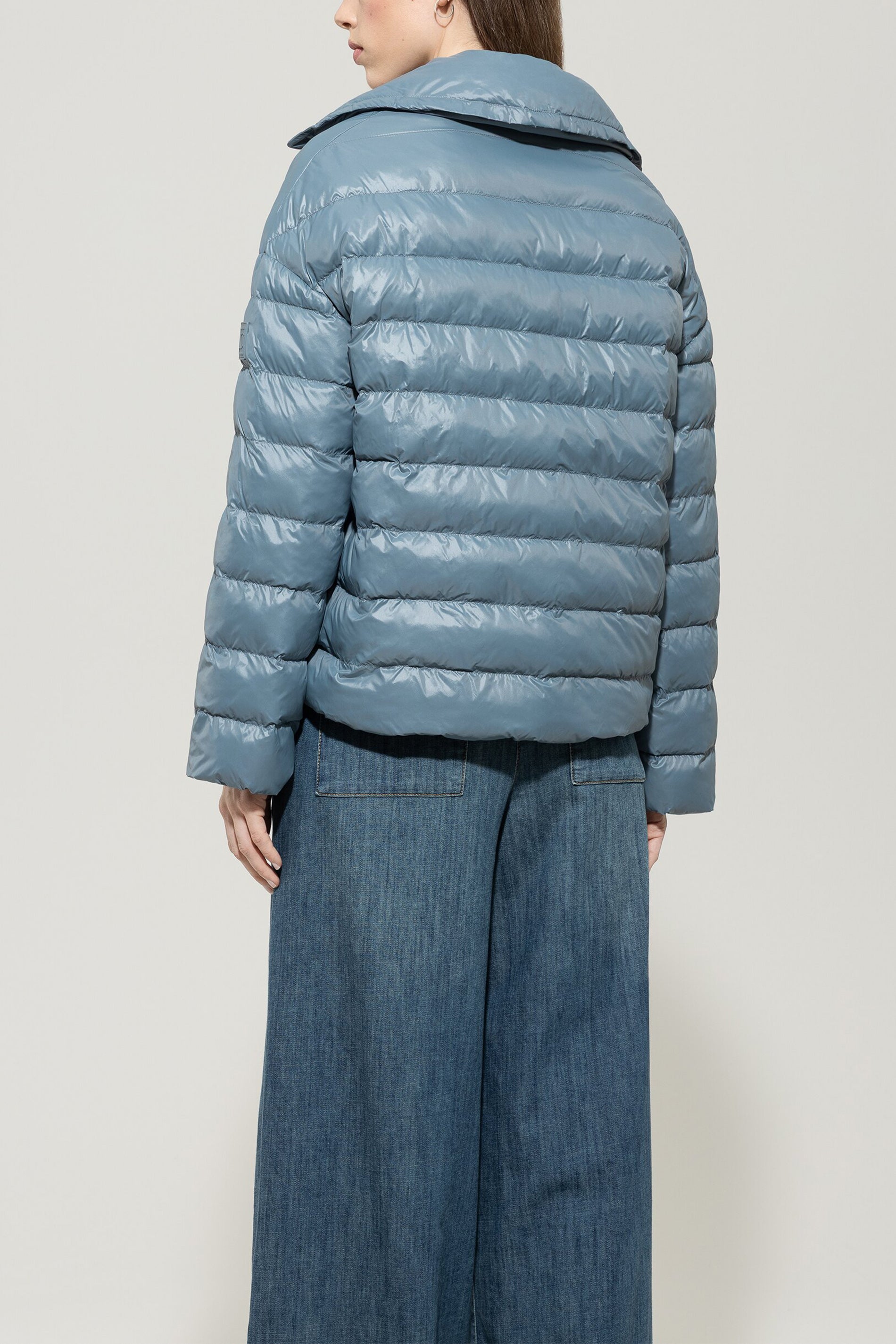 Outdoor-Steppjacke - greyish blue - Standard | Model Rück