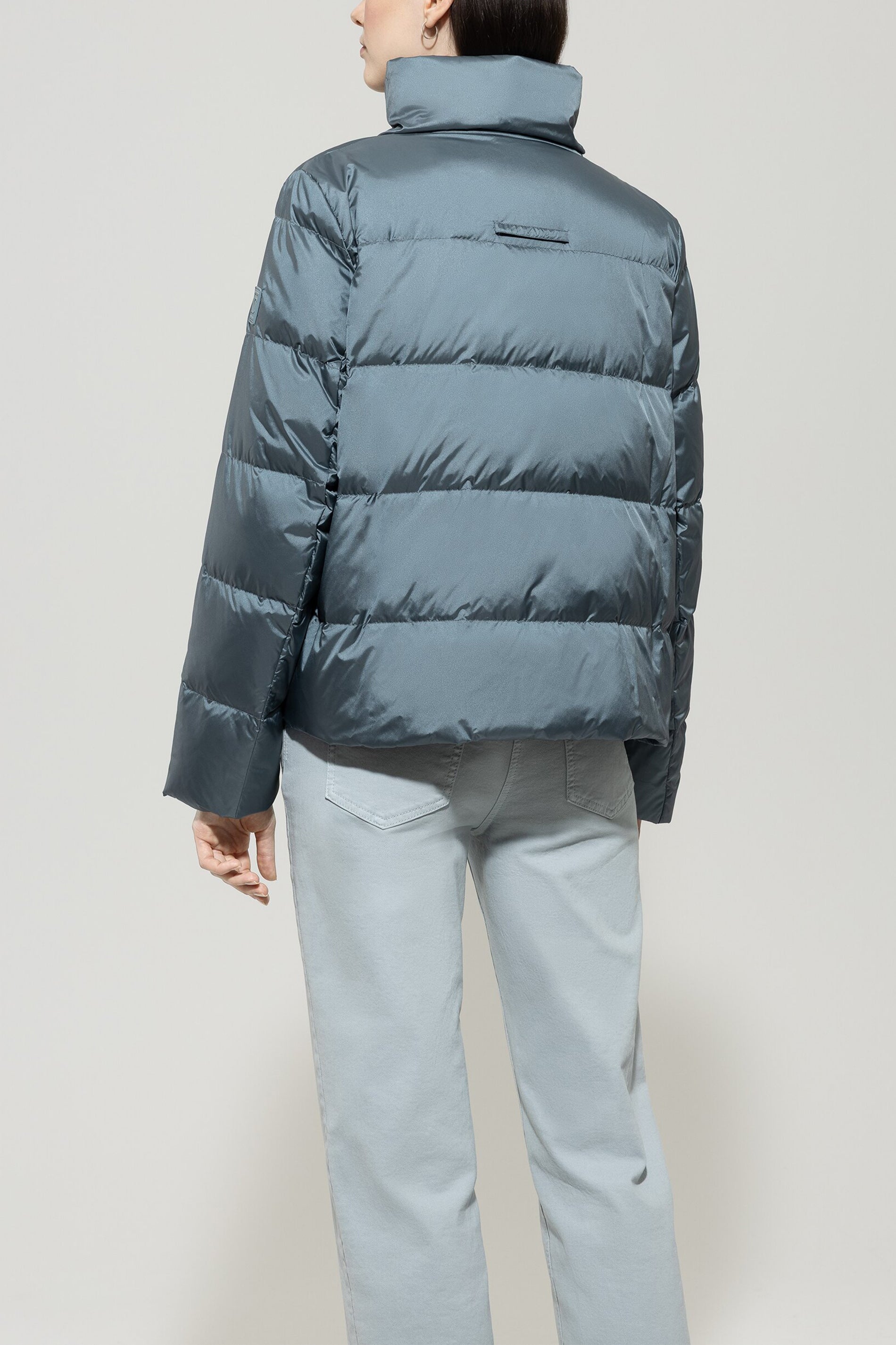Outdoor-Daunenjacke - greyish blue - Standard | Model Rück
