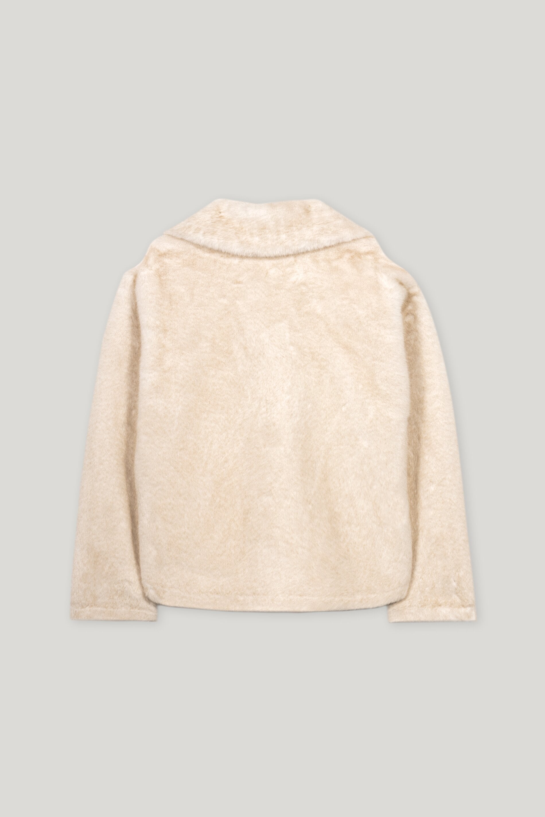 Jacke in Fell-Optik - cream - Standard | Artikel Rück