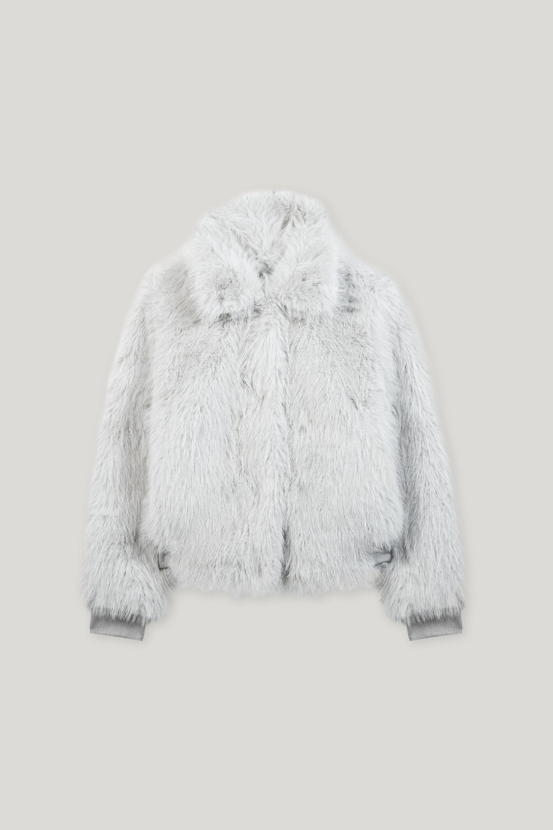 Blouson in Fell-Optik - urban grey - Standard | Artikel Front