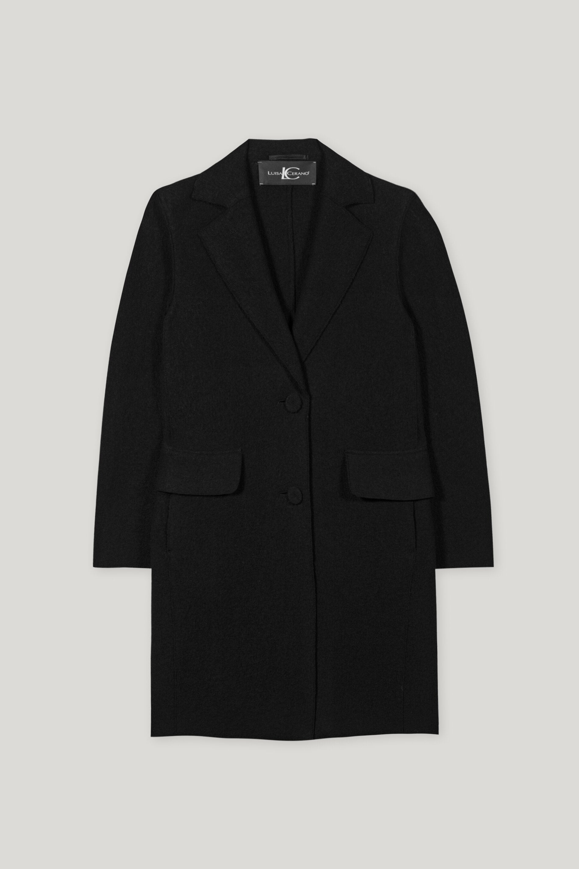 Woll-Blazermantel - deep black - Standard | Artikel Front