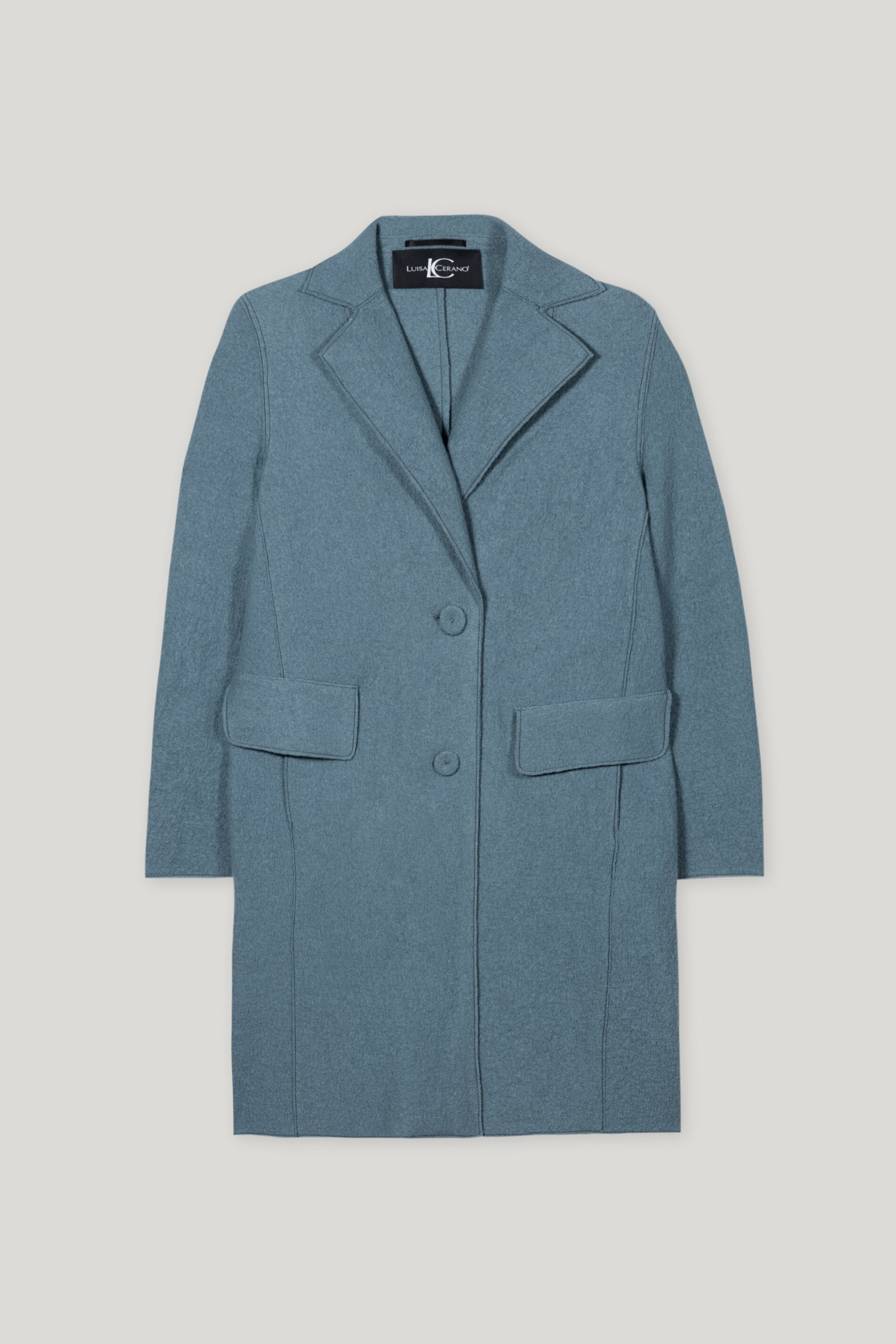 Woll-Blazermantel - greyish blue - Standard | Artikel Front