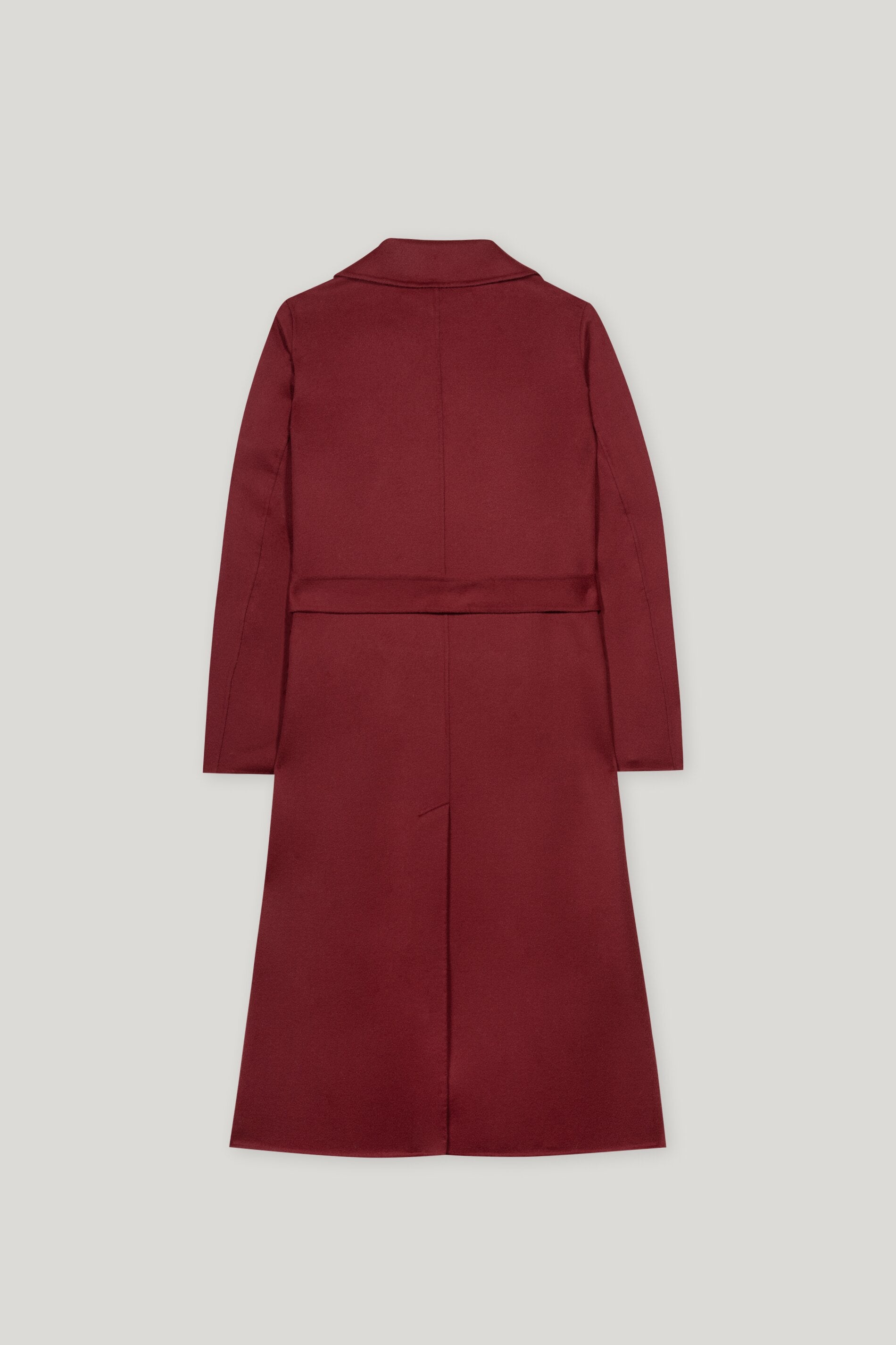 Doubleface-Mantel mit Gürtel - berry red - Standard | Artikel Rück