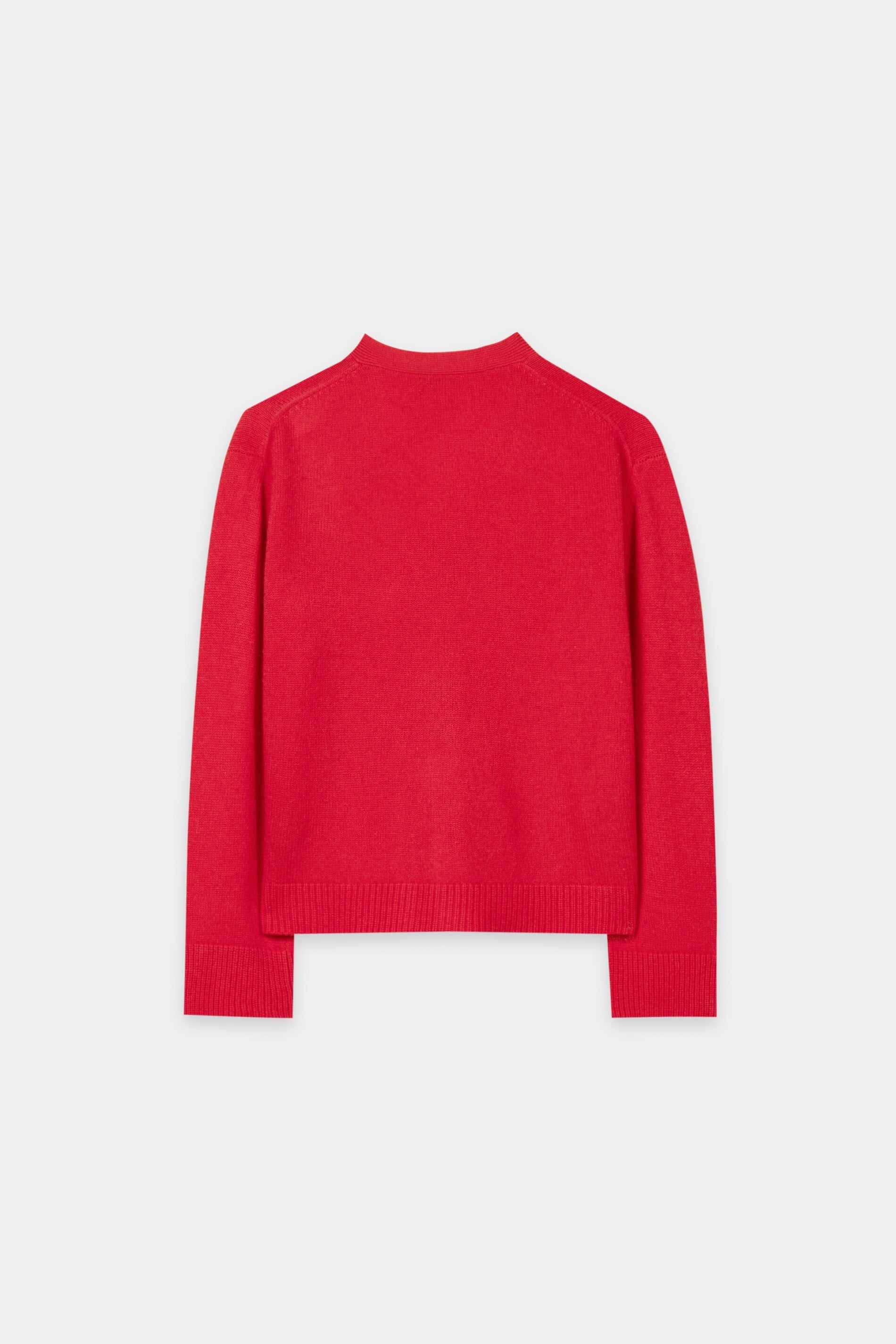 Cardigan aus Kaschmir-Mix - cherry red - Standard | Artikel Rück