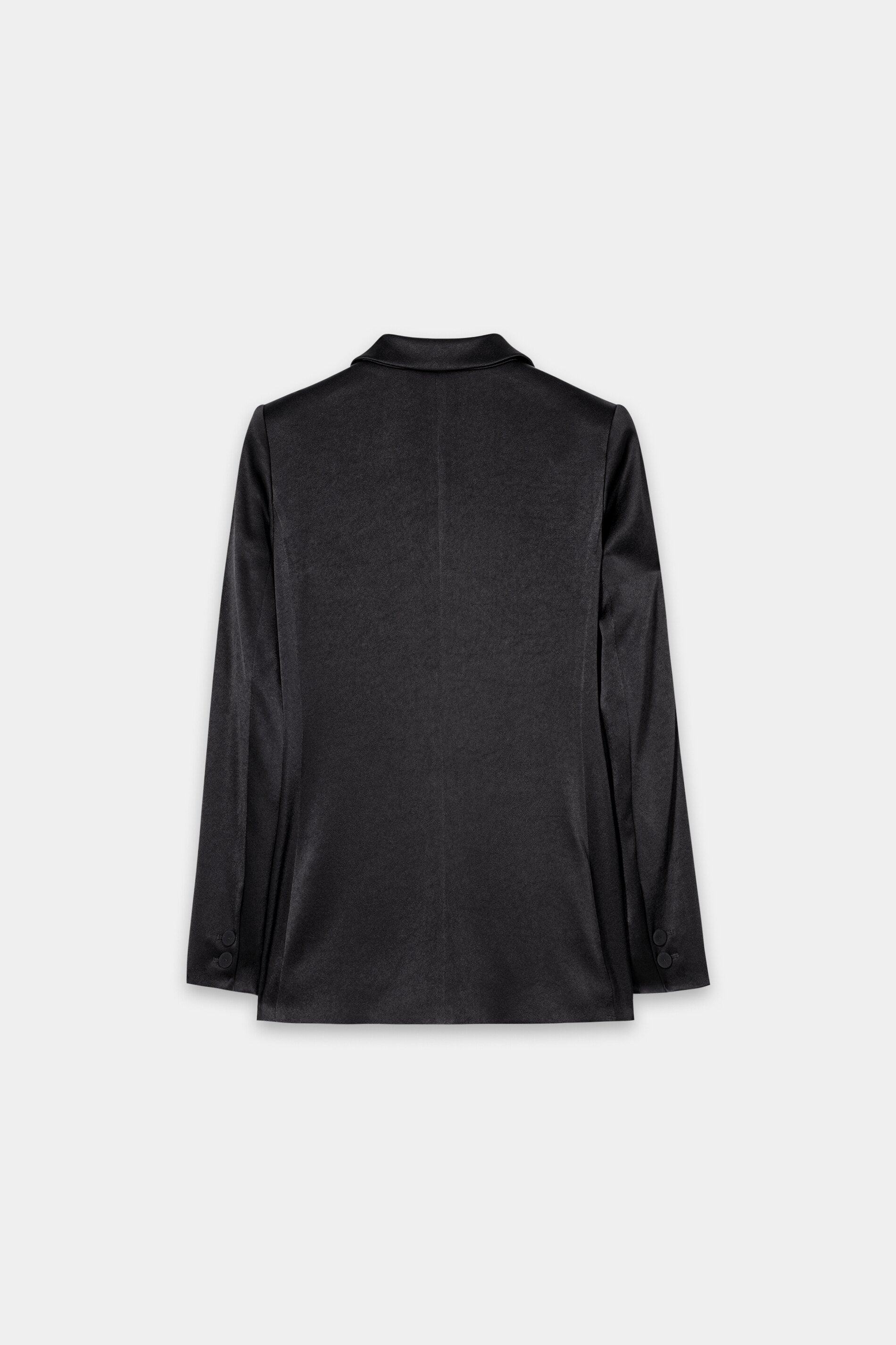 Smoking-Blazer in Satin-Optik - black - Standard | Artikel Rück