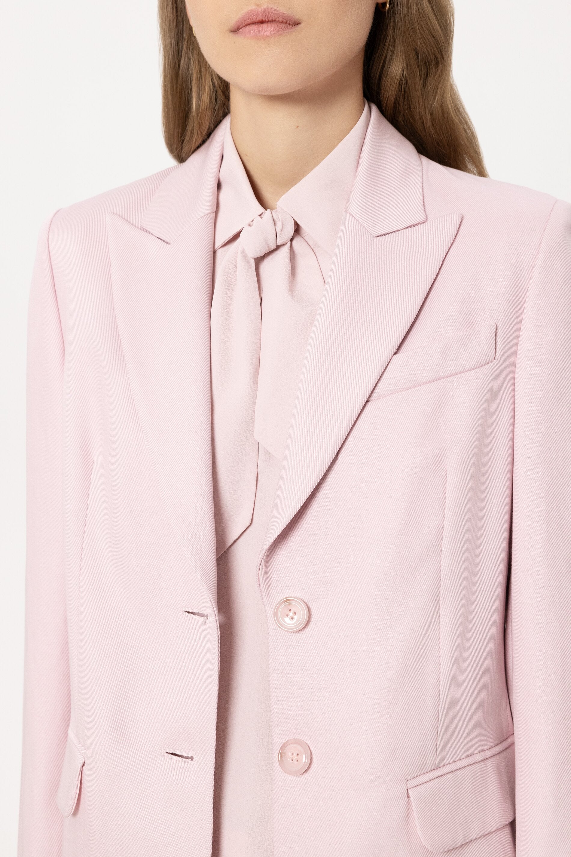 Twill-Blazer - creamy blush - Standard | Model Detail