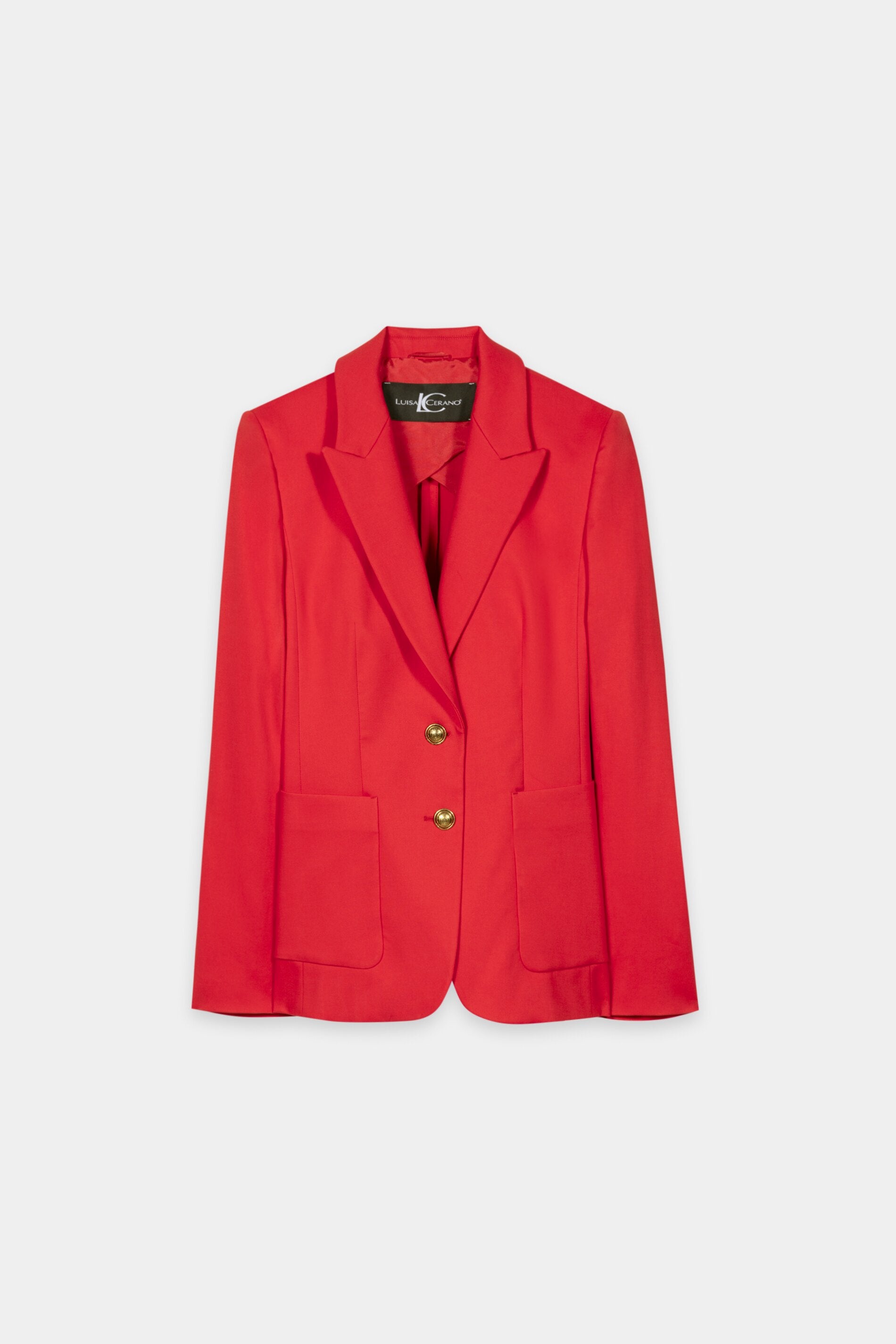 Gabardine-Blazer - cherry red - Standard | Artikel Front