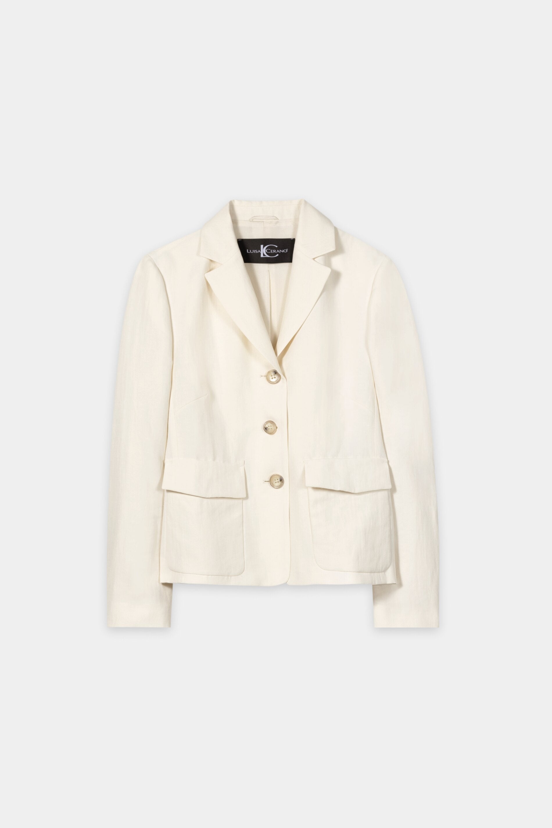 Blazer aus Leinen-Mix - milk - Standard | Artikel Front