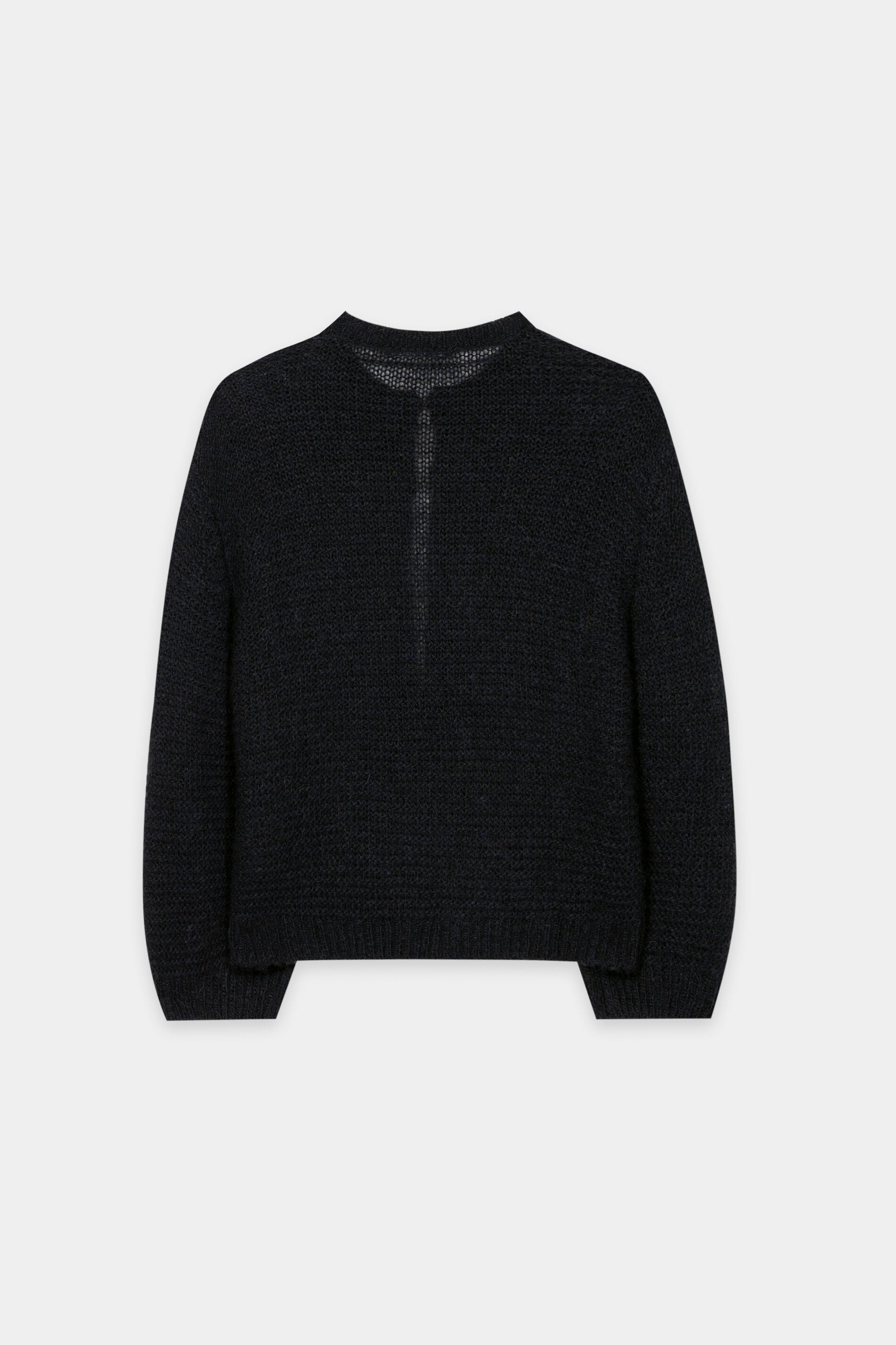 Cardigan aus Alpaka-Mix - navy blue - Standard | Artikel Rück