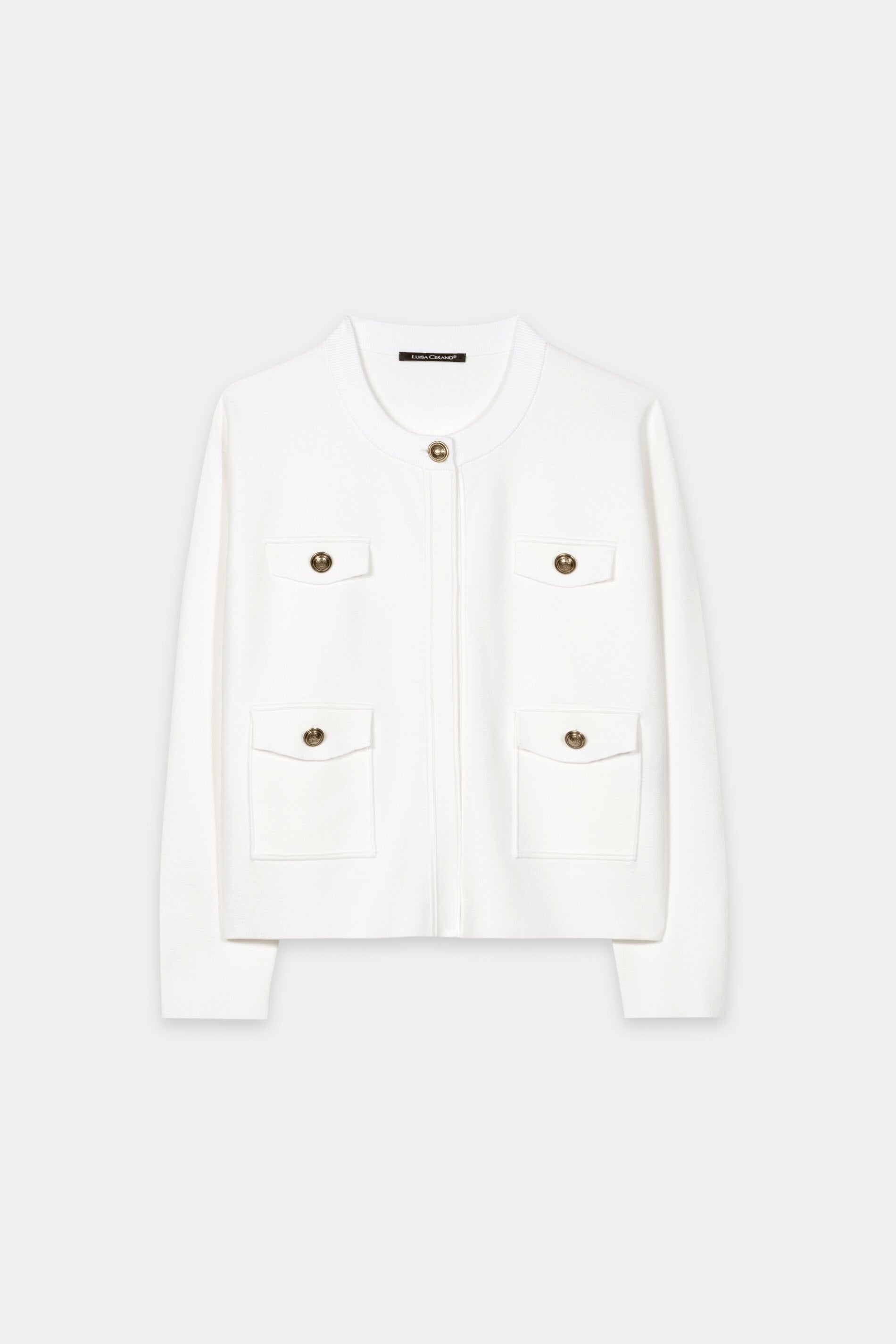 Feinstrick-Blouson - cream - Standard | Artikel Front