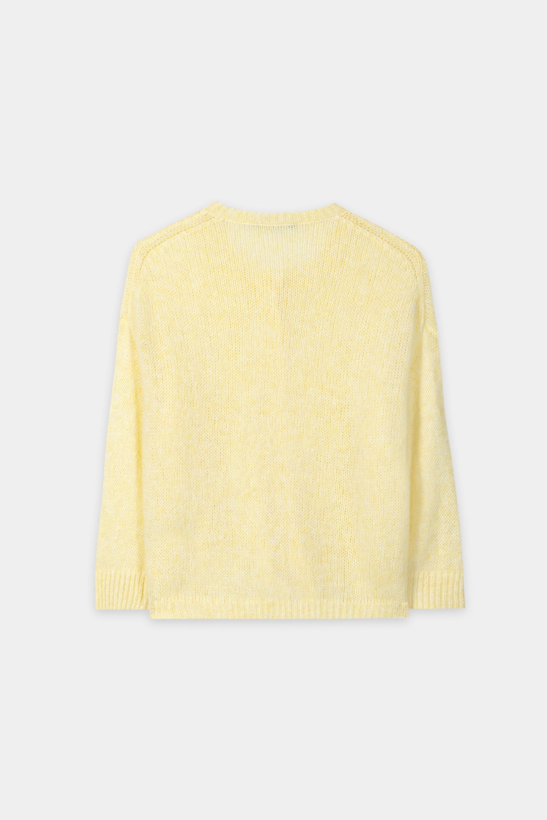 Cardigan aus Alpaka-Mix - citron - Standard | Artikel Rück