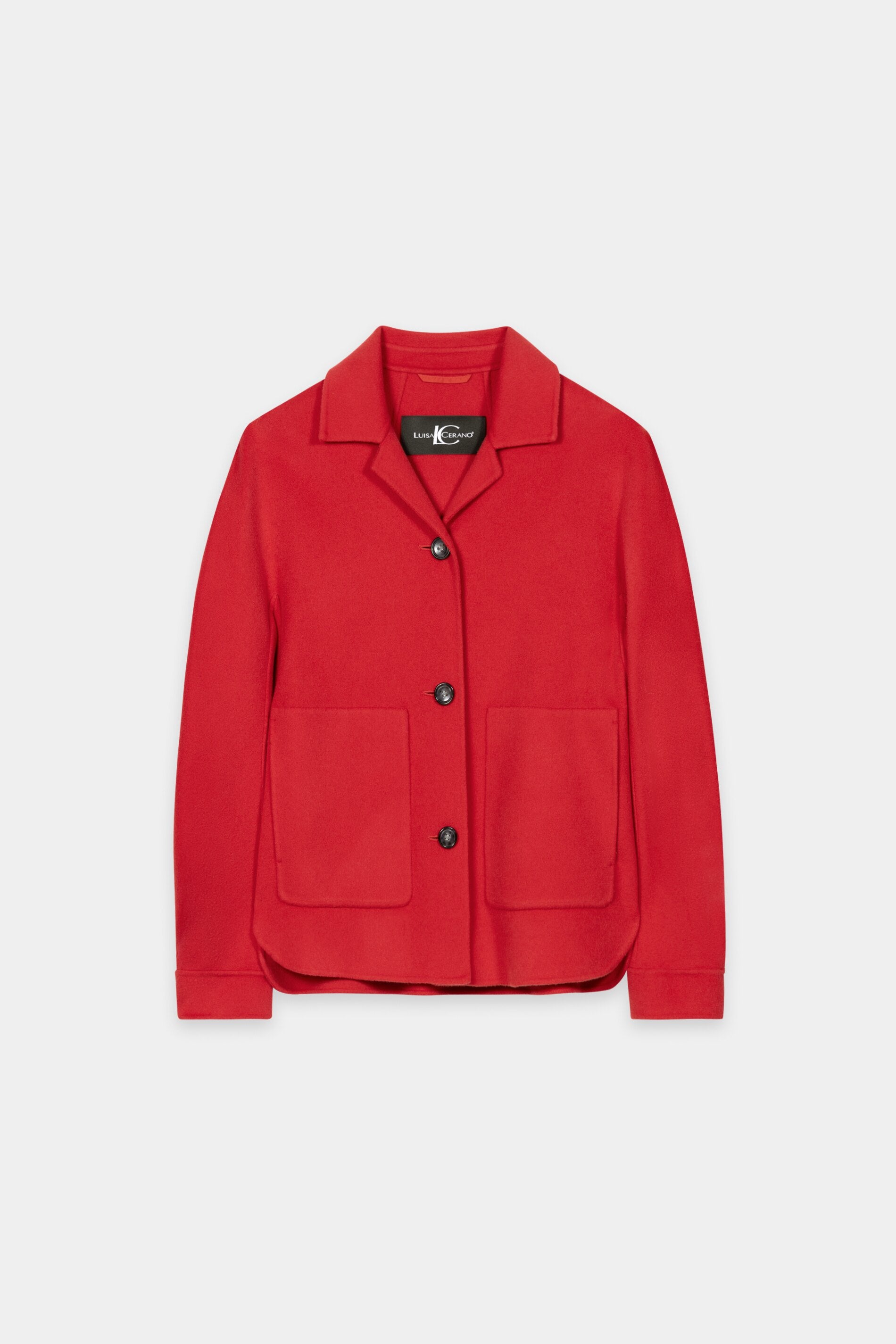 Doubleface-Hemdjacke - cherry red - Standard | Artikel Front