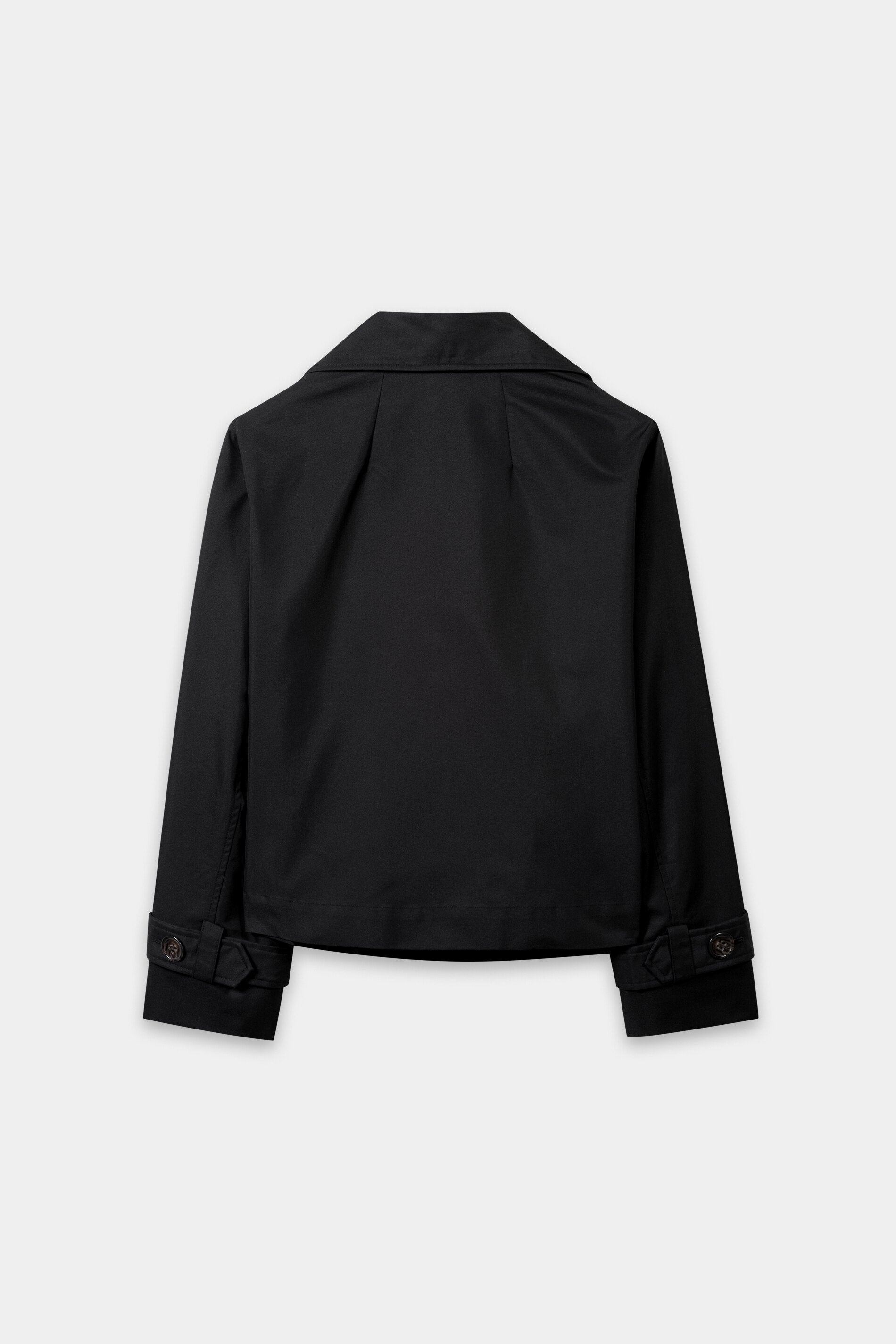 Gabardine-Trenchjacke - pure black - Standard | Artikel Rück